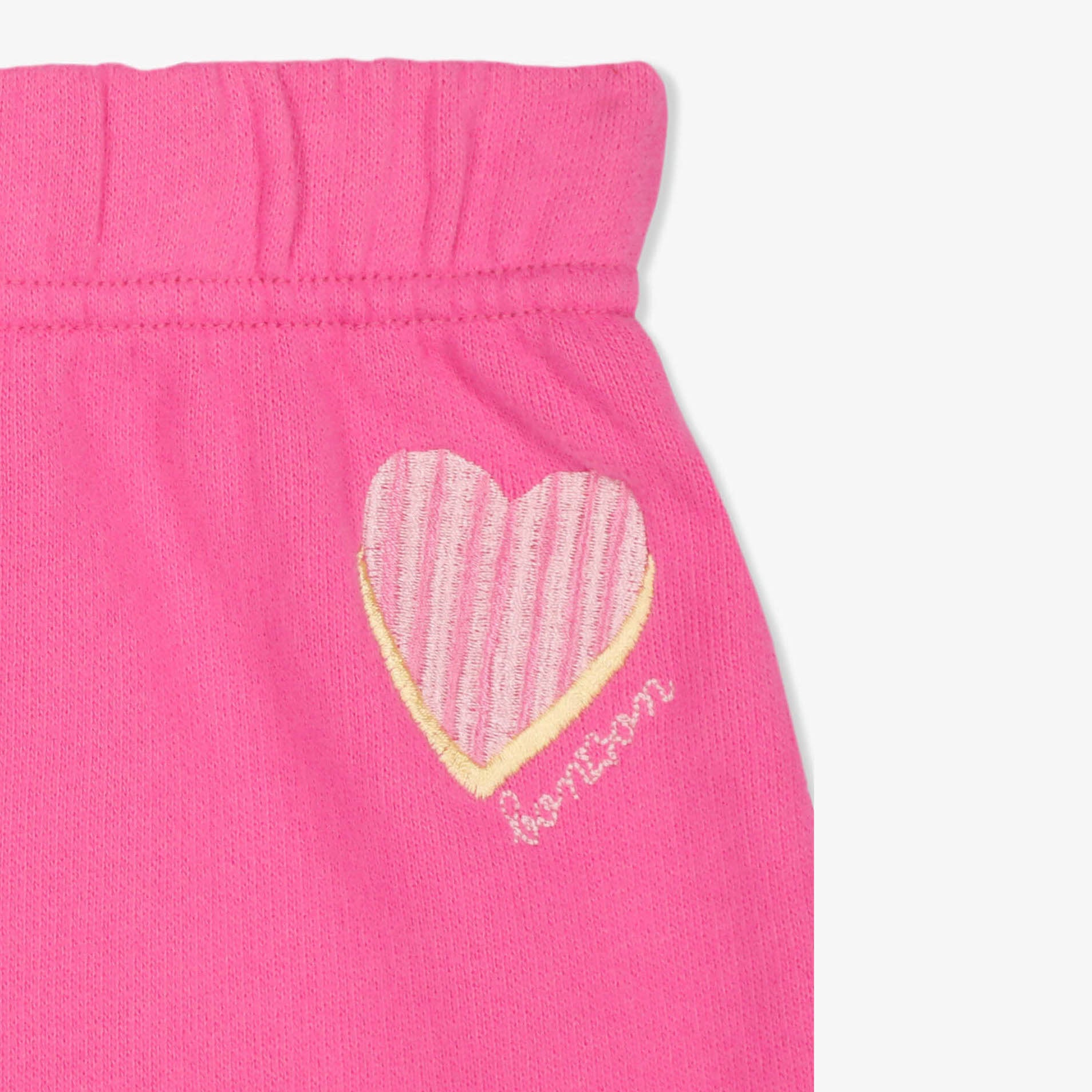 Girls Pink Cotton Shorts