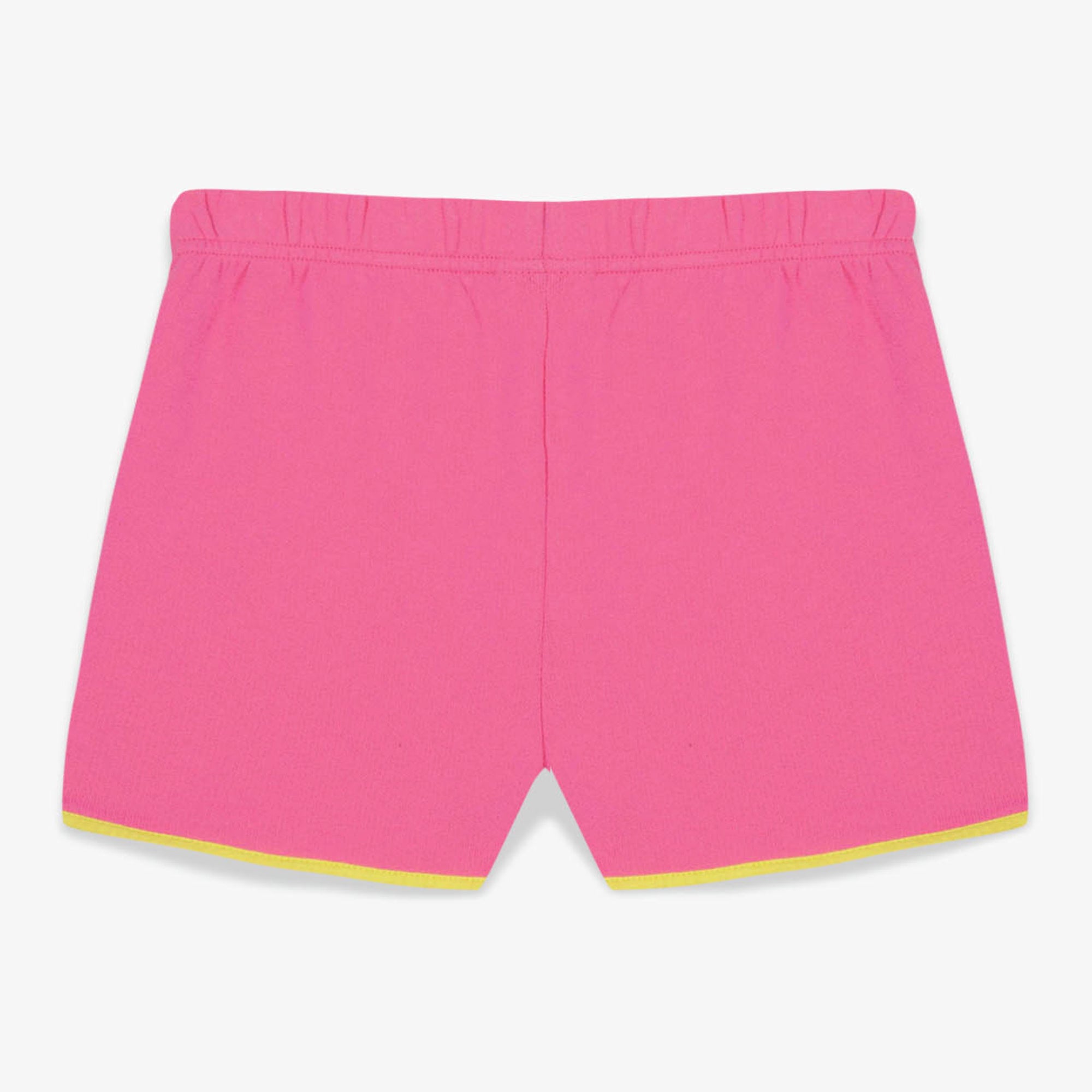 Girls Pink Cotton Shorts