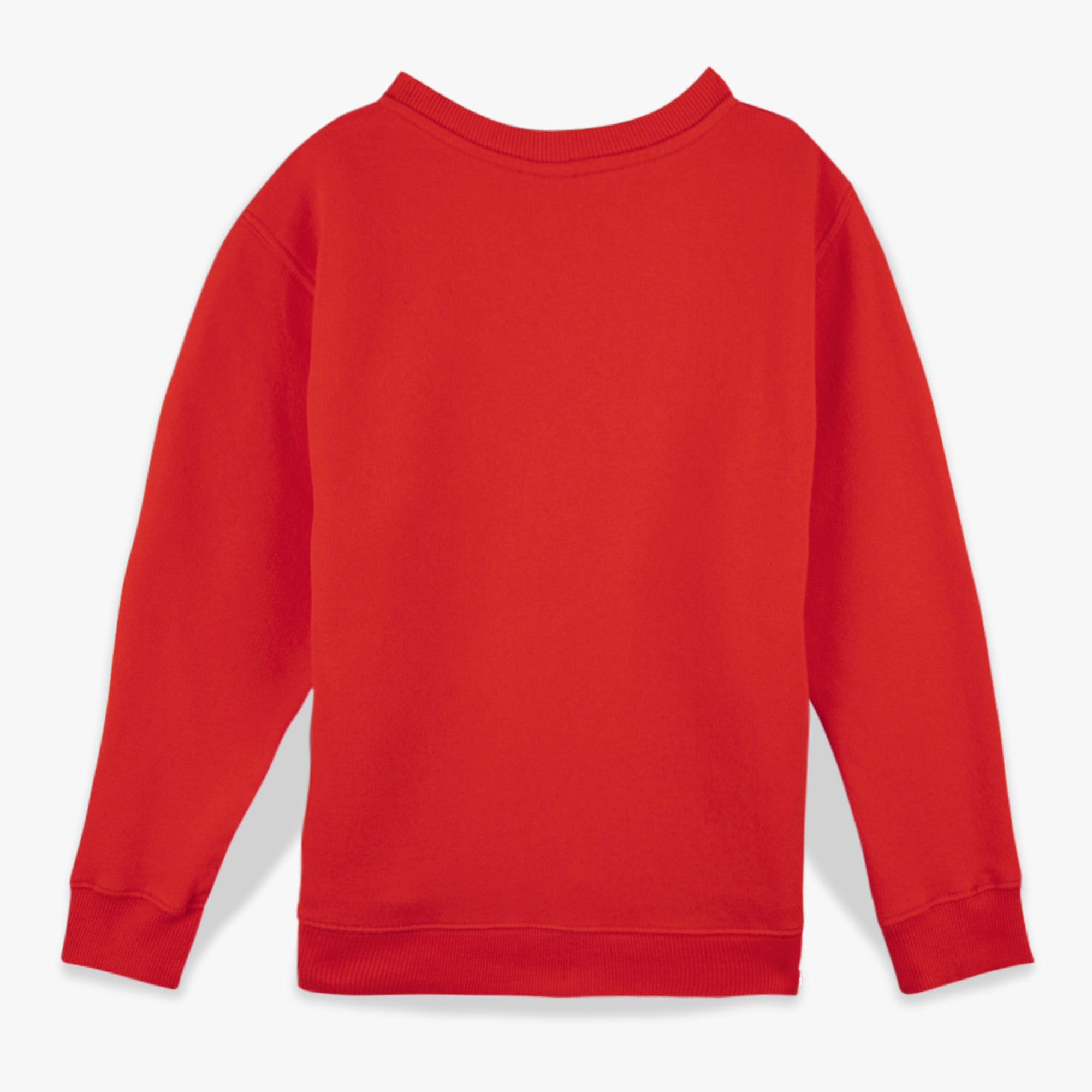 Boys & Girls Red Printed Cotton Sweatshirt