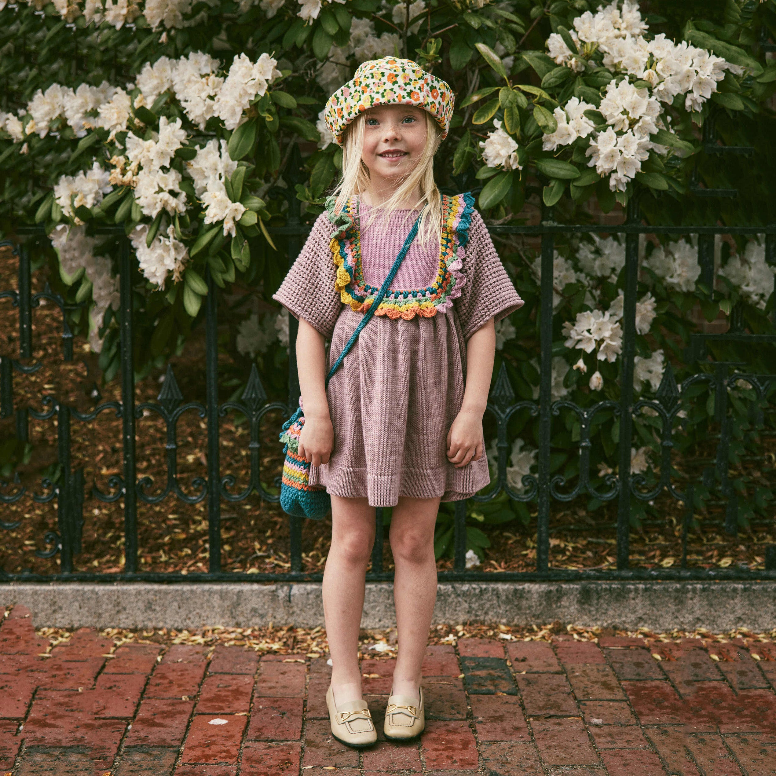 Girls Light Purple Cotton Dress