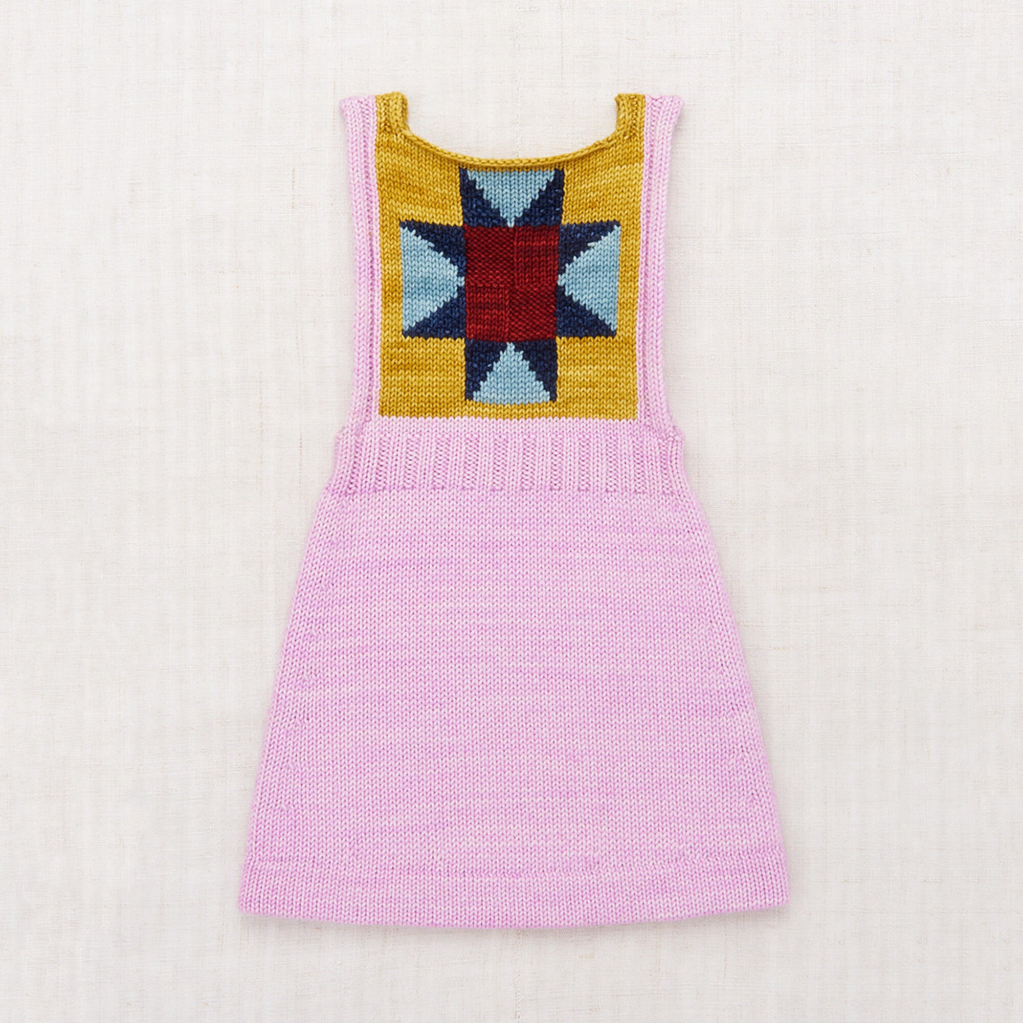 Girls Pink Lilac Wool Dress