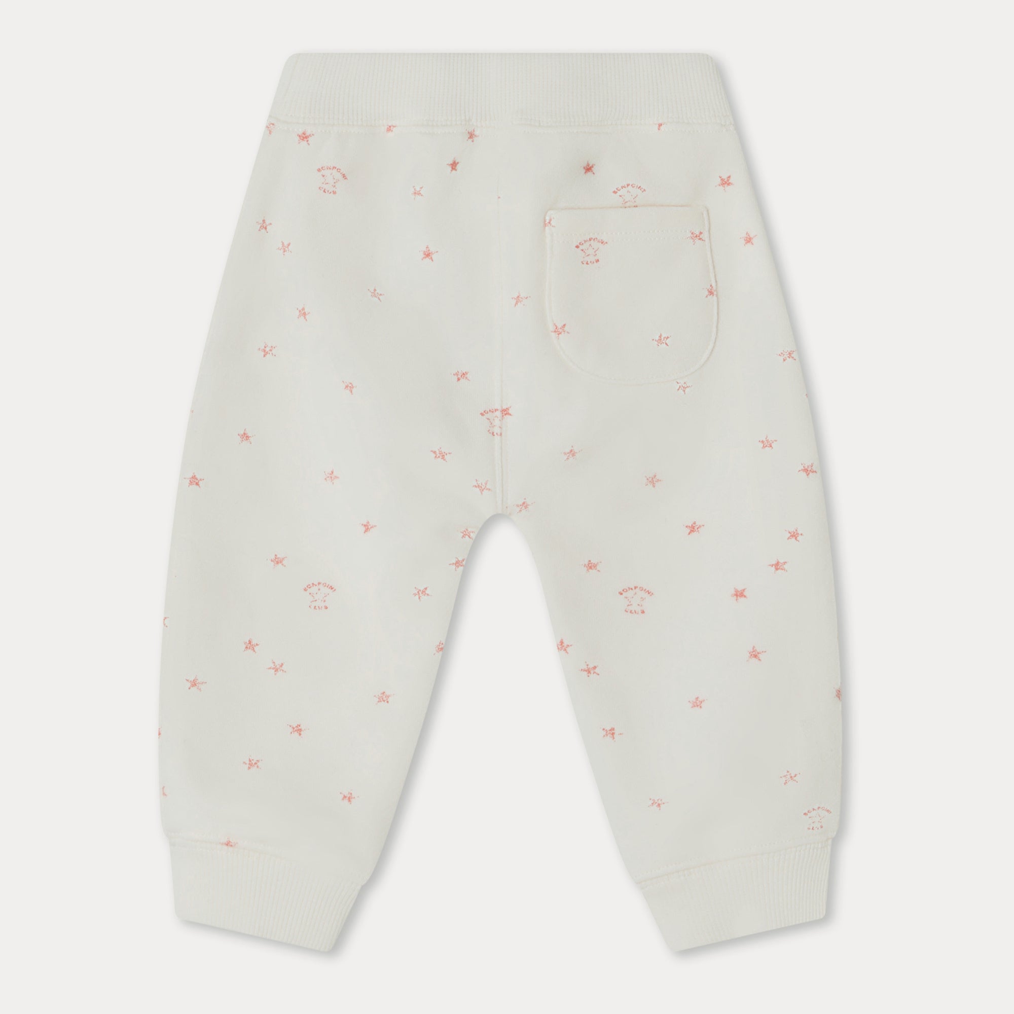 Baby Boys & Girls White Cotton Trousers