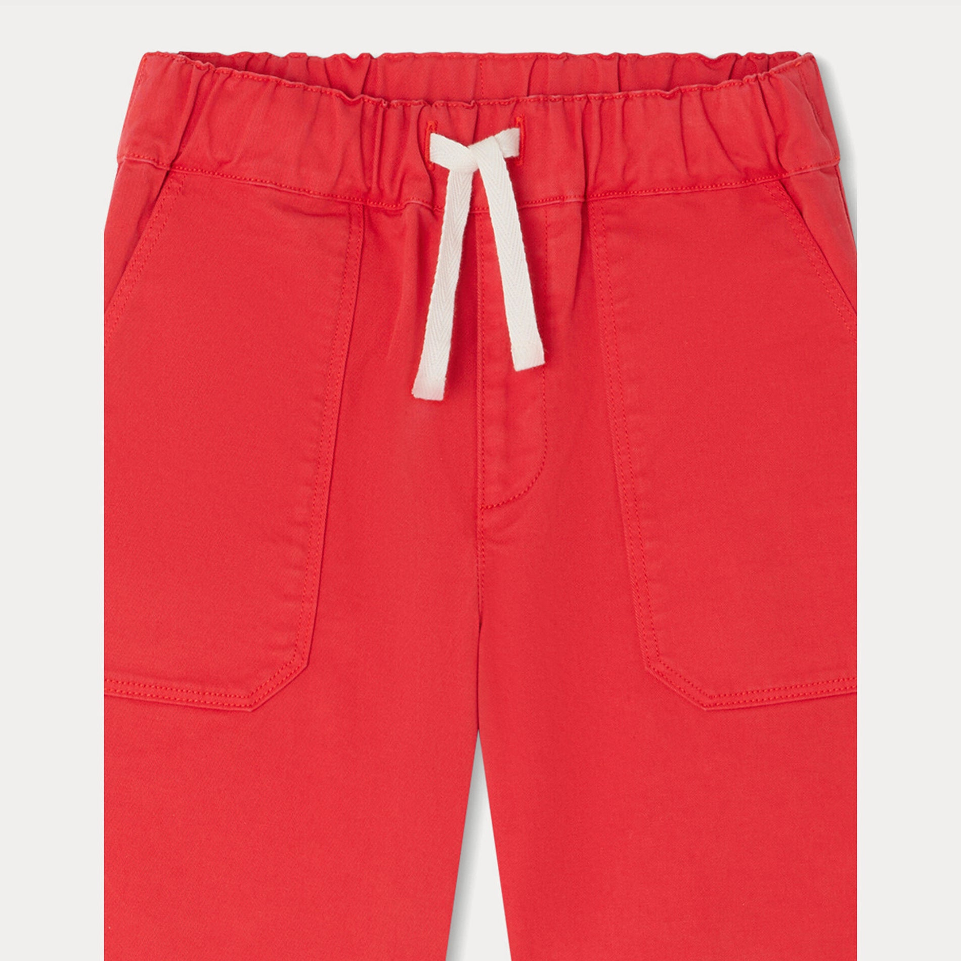 Boys Red Cotton Shorts
