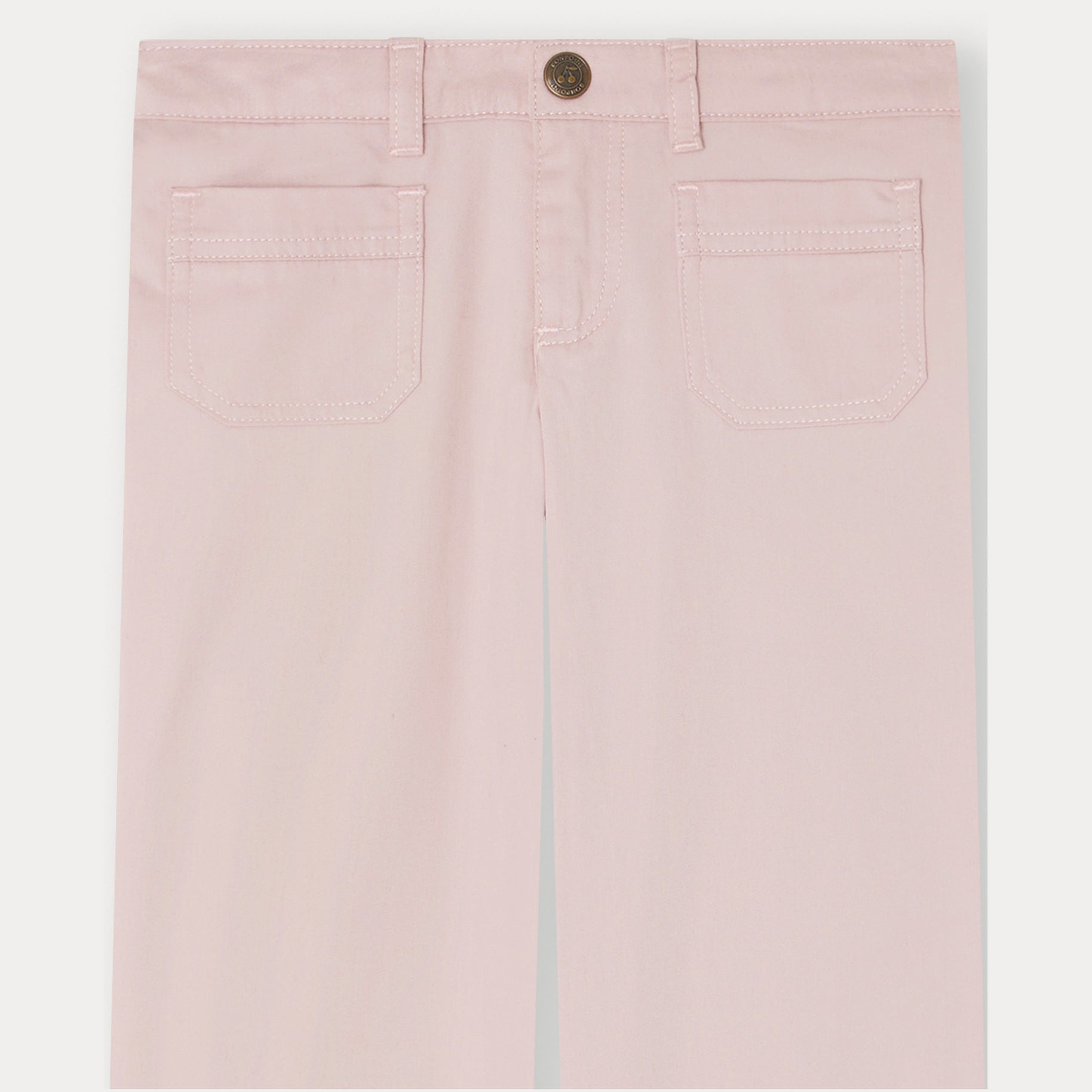 Girls Pink Cotton Trousers