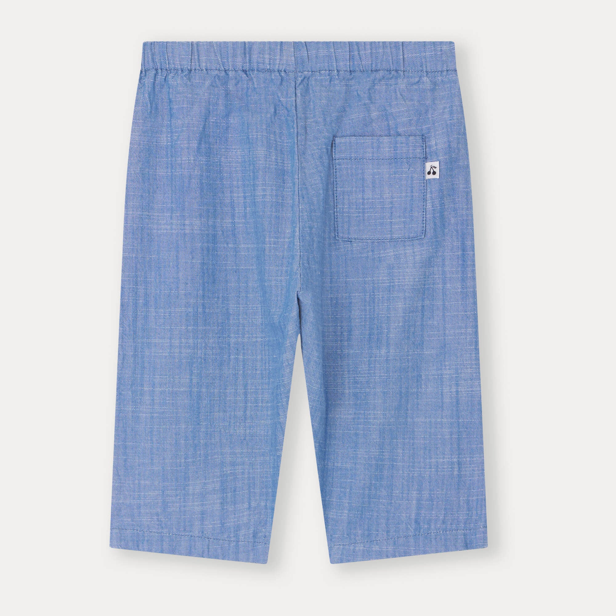 Baby Boys & Girls Blue Cotton Trousers