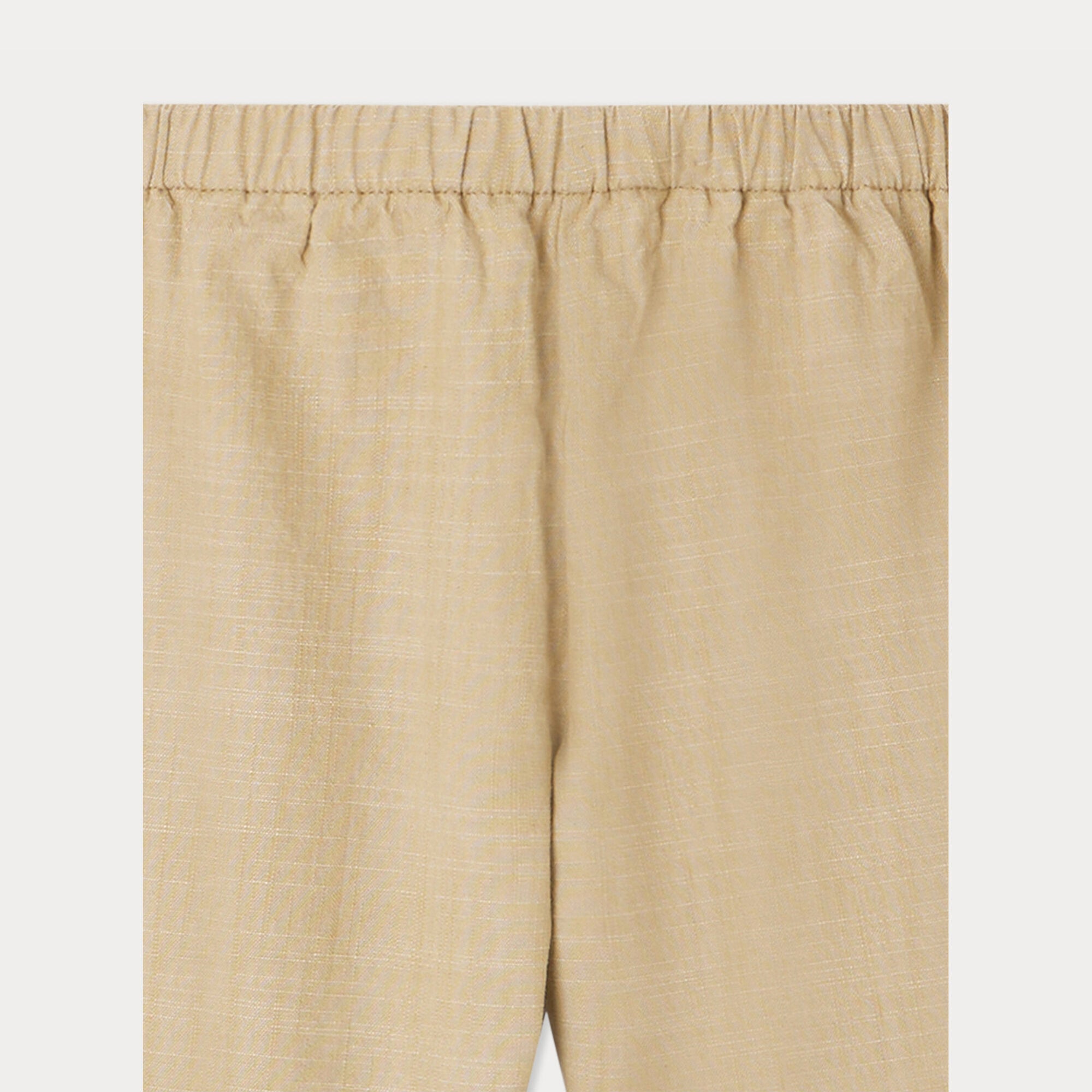 Baby Boys & Girls Khaki Cotton Trousers