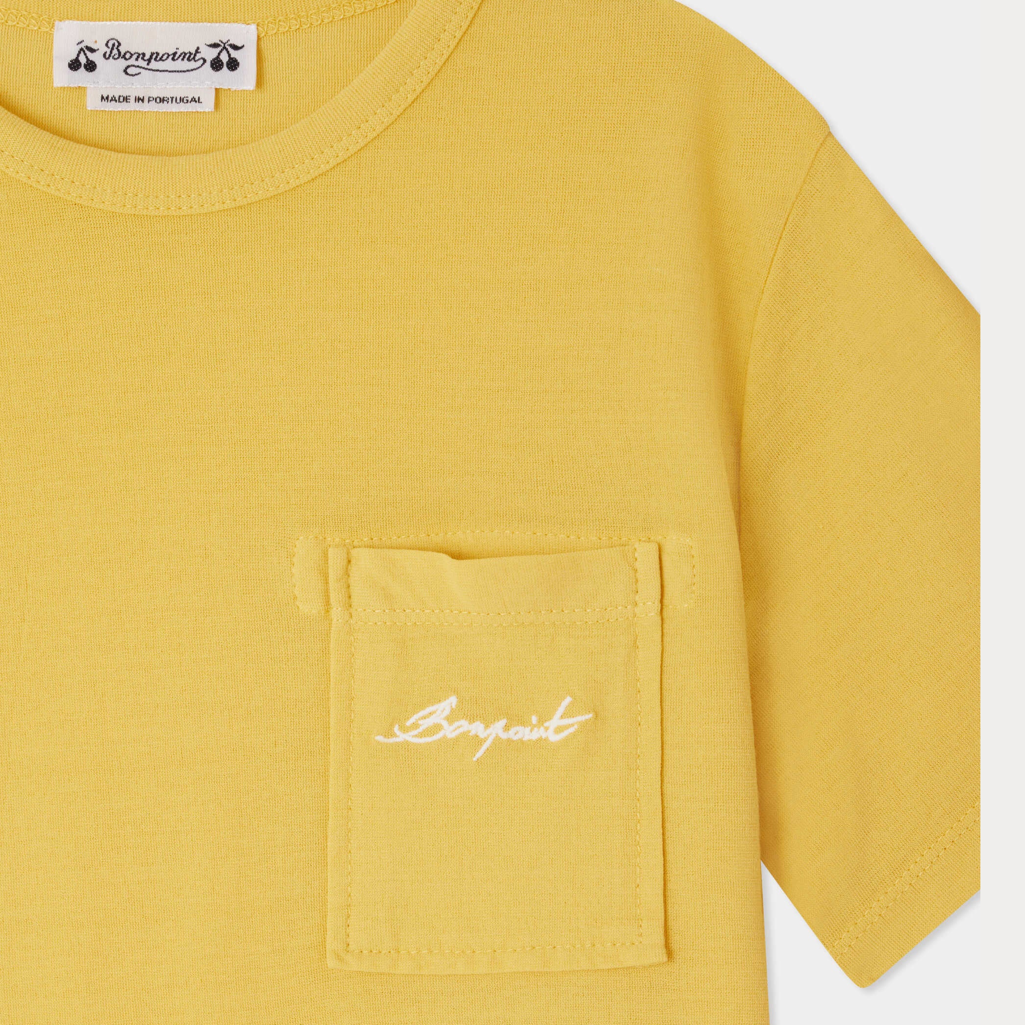 Boys Yellow Cotton T-Shirt