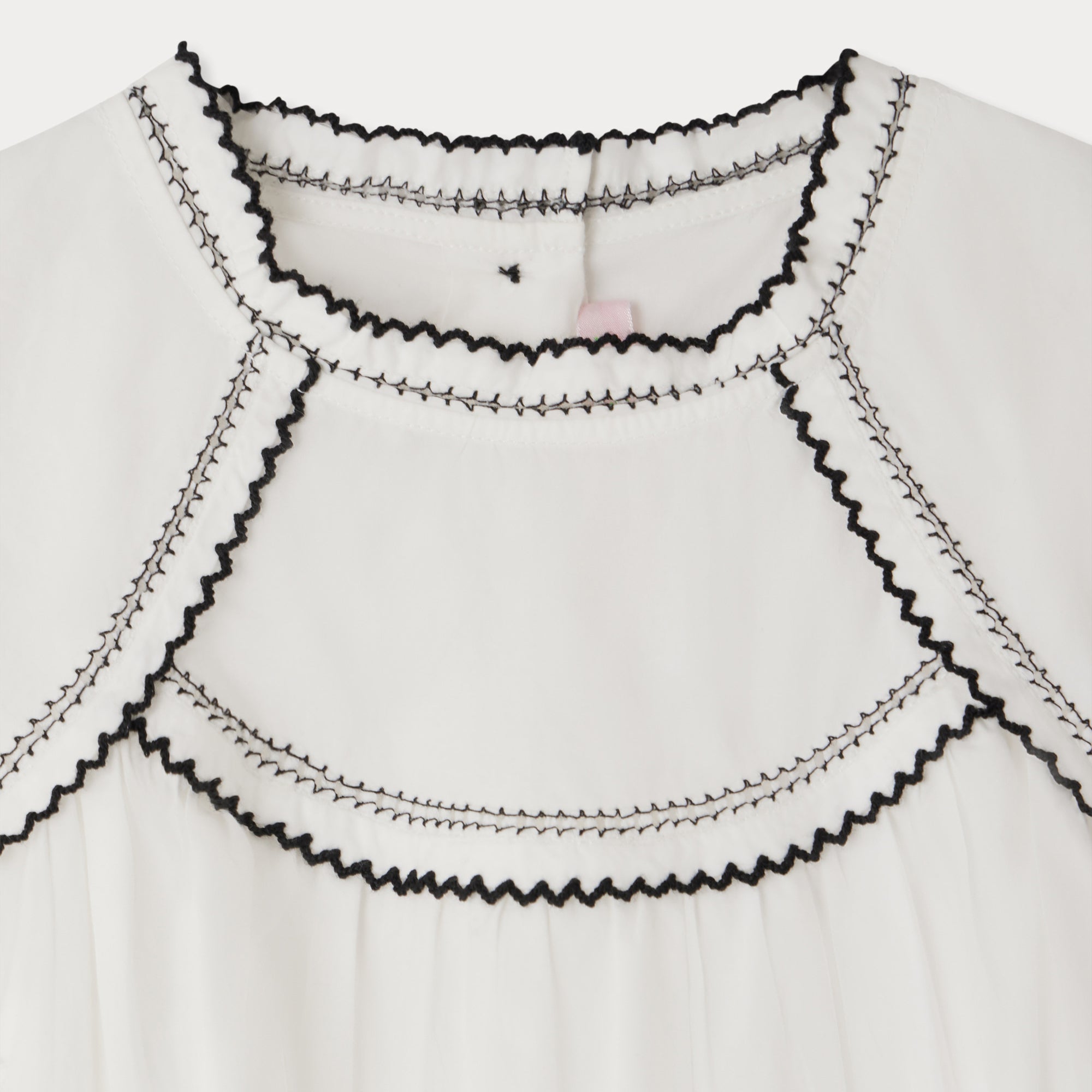 Girls White Cotton Blouse