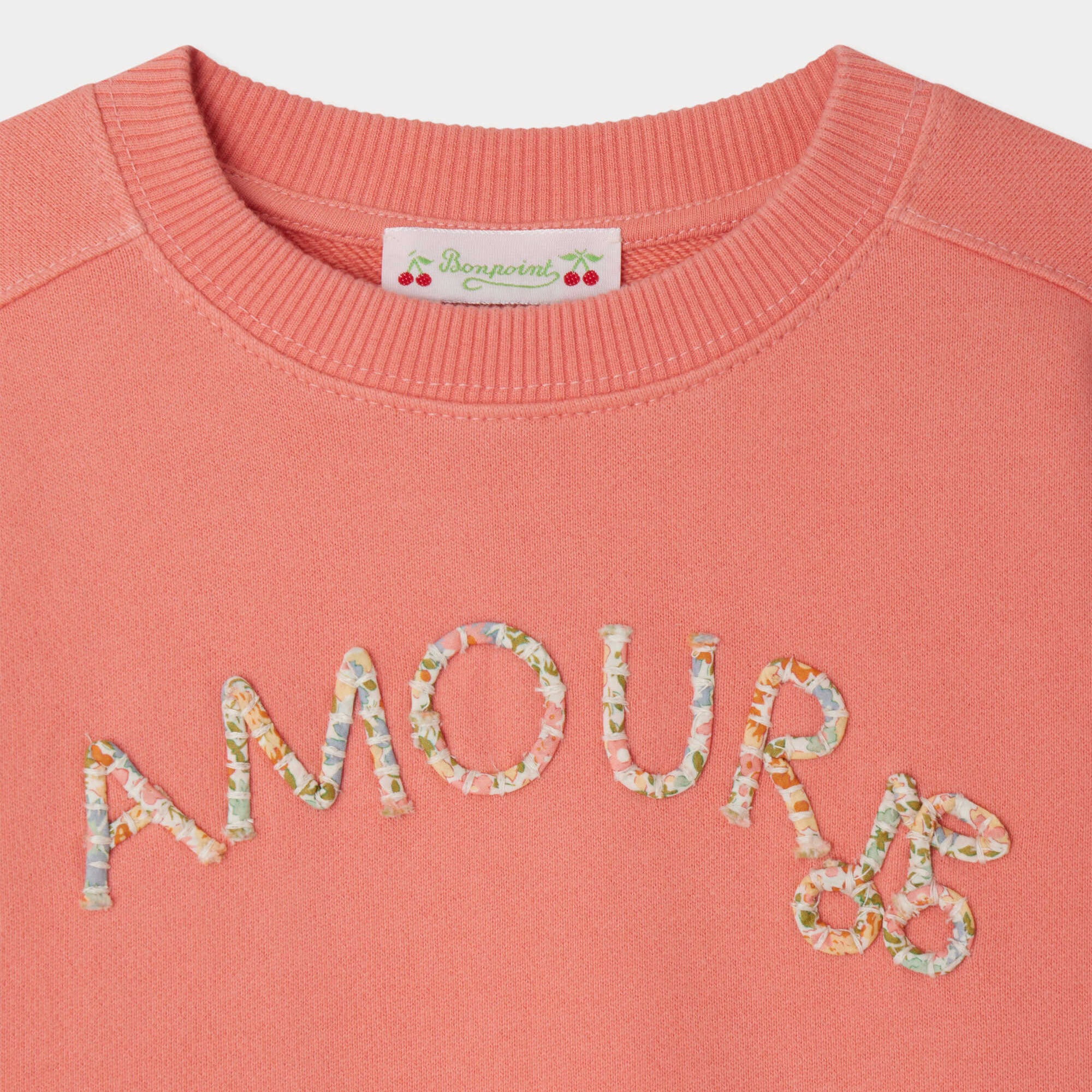 Girls Pink Cotton Sweatshirt