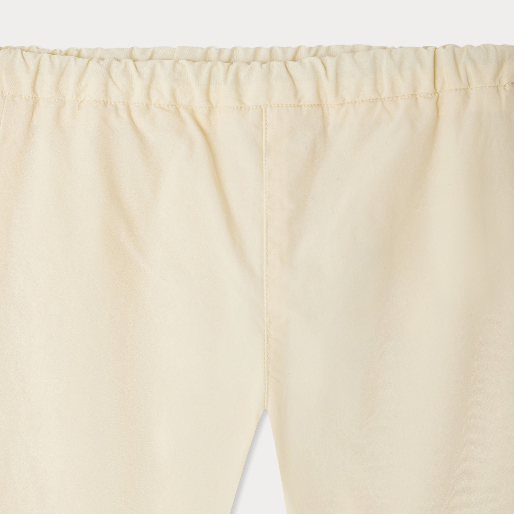 Baby Girls Ivory Cotton Trousers