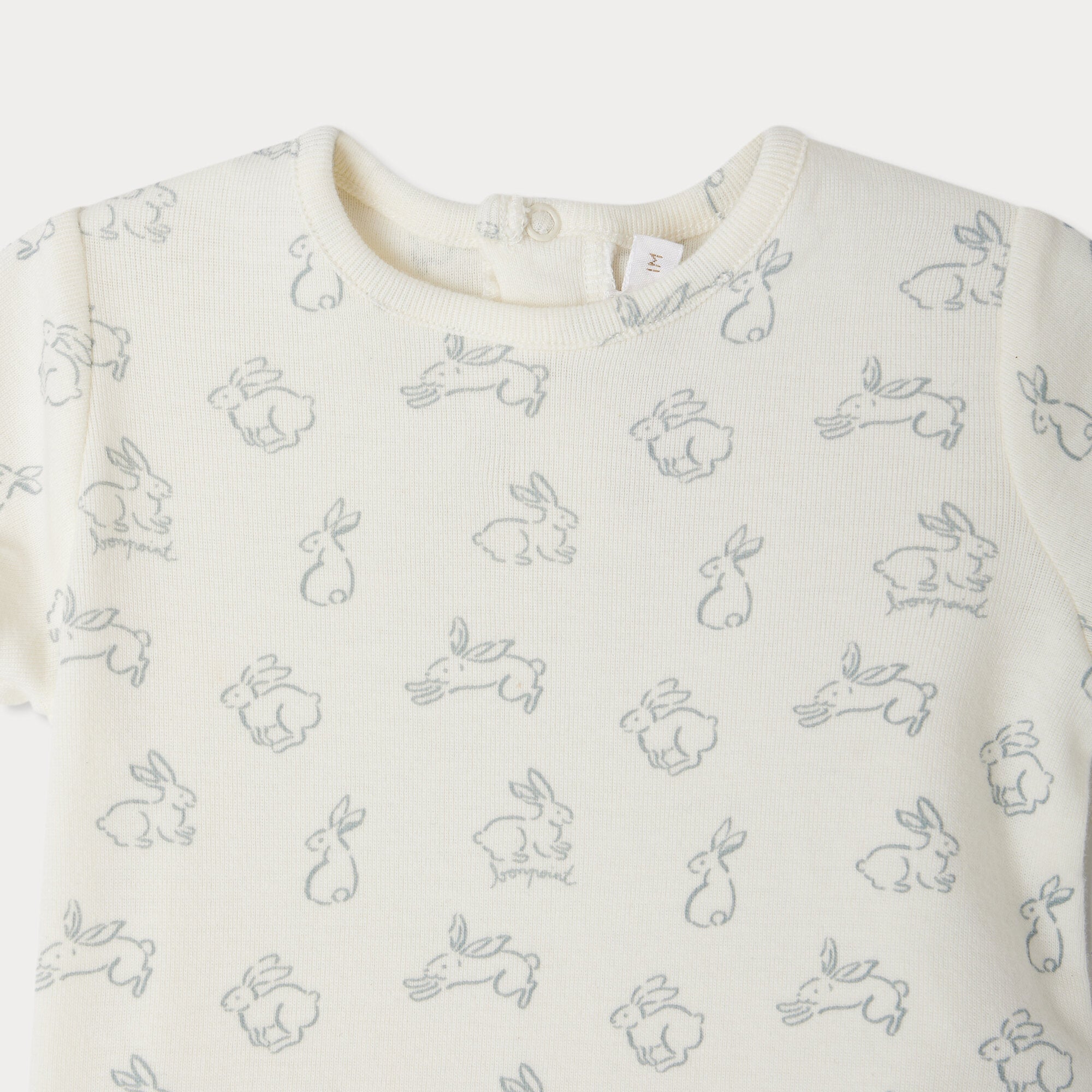 Baby Boys & Girls Ivory Printed Cotton Set