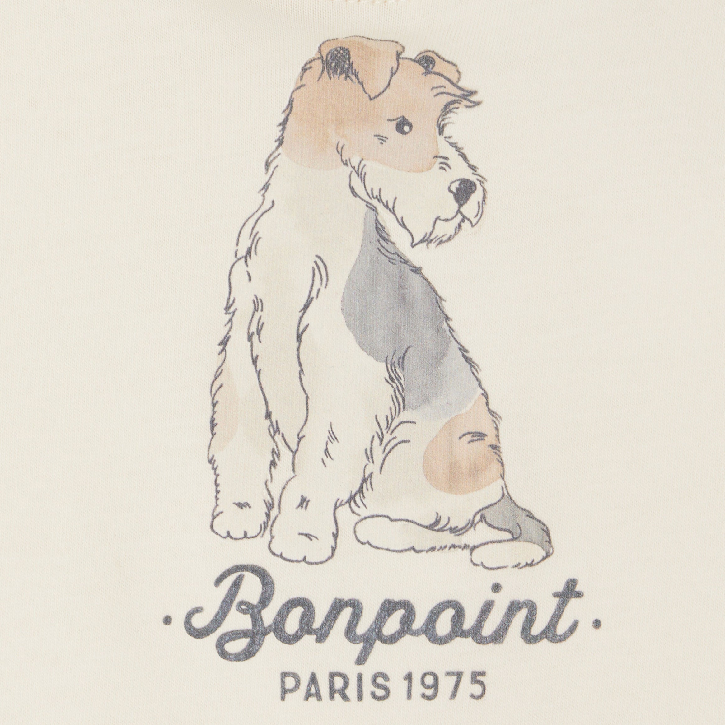 Baby Boys White Printed Cotton T-Shirt