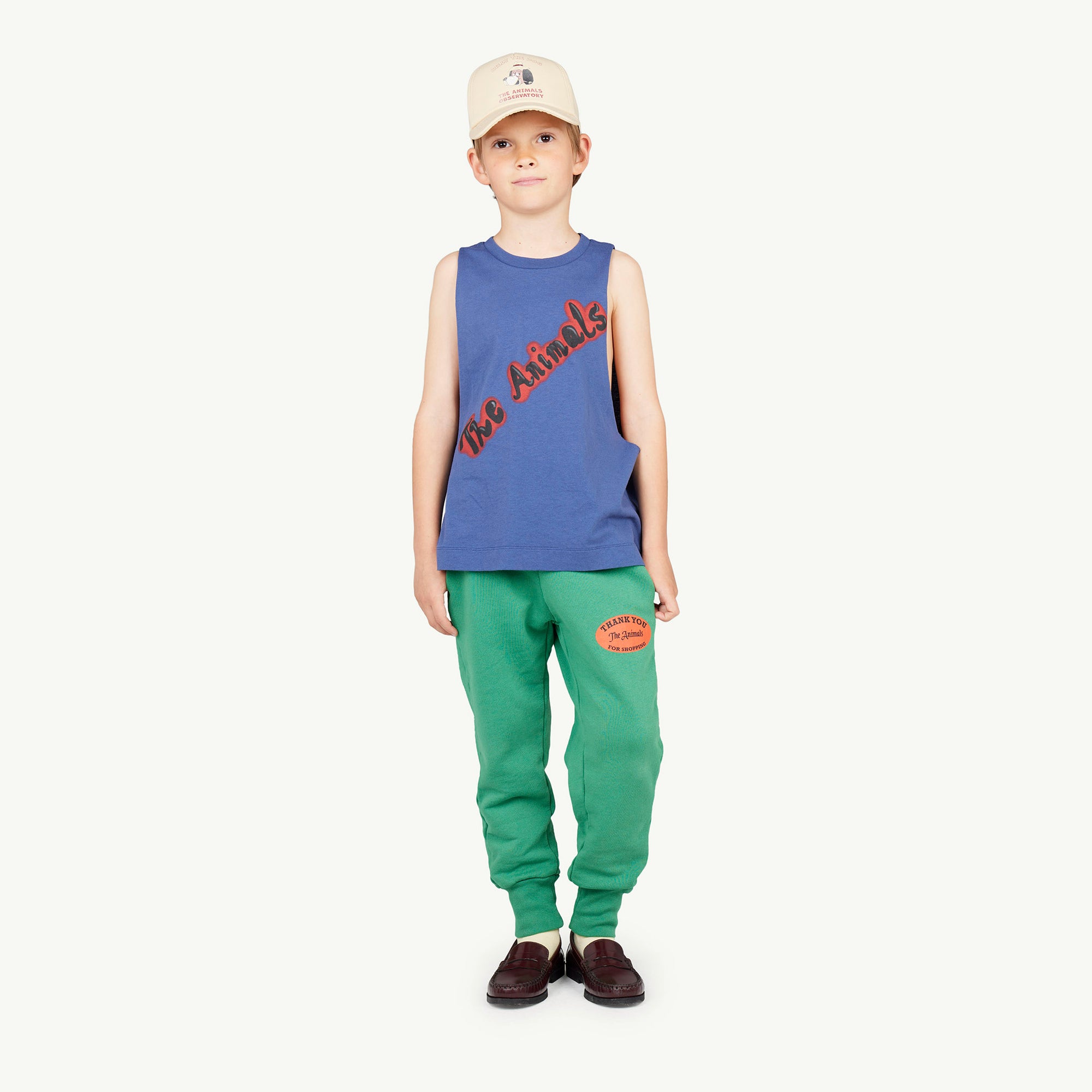 Boys & Girls Blue Logo Cotton Vest