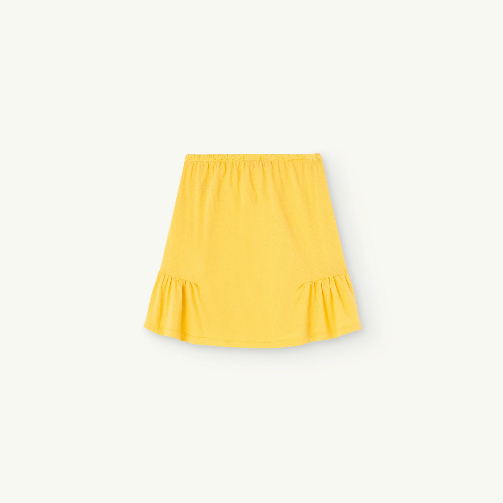 Girls Yellow Cotton Skirt