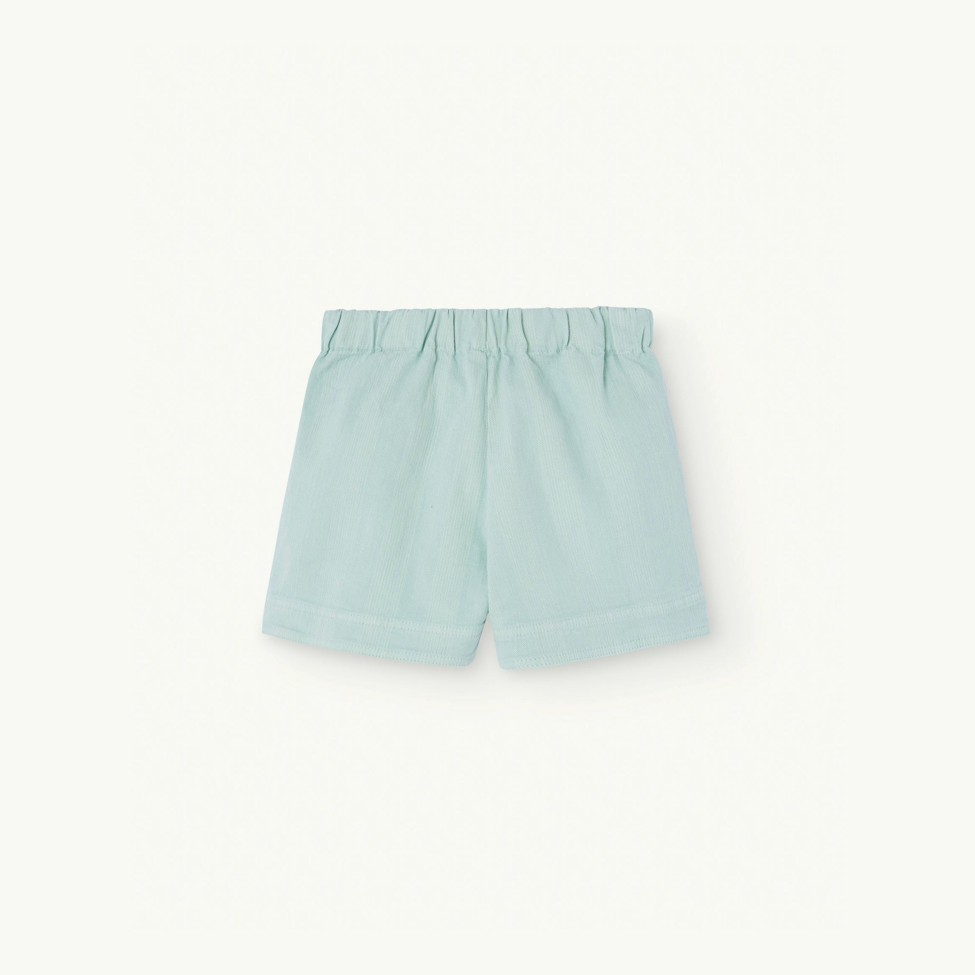 Boys & Girls Pale Green Stripes Cotton Shorts