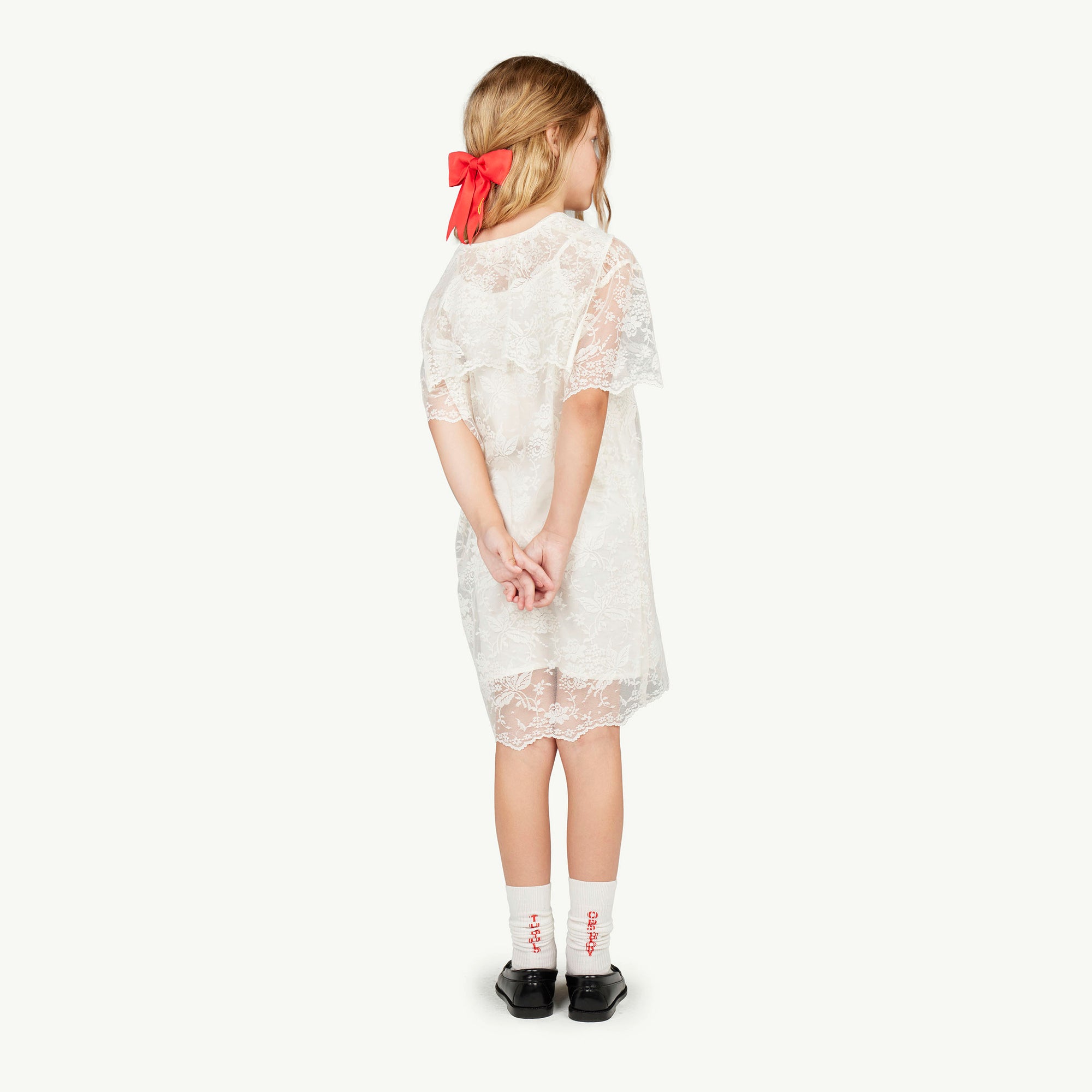 Girls White Lace Dress