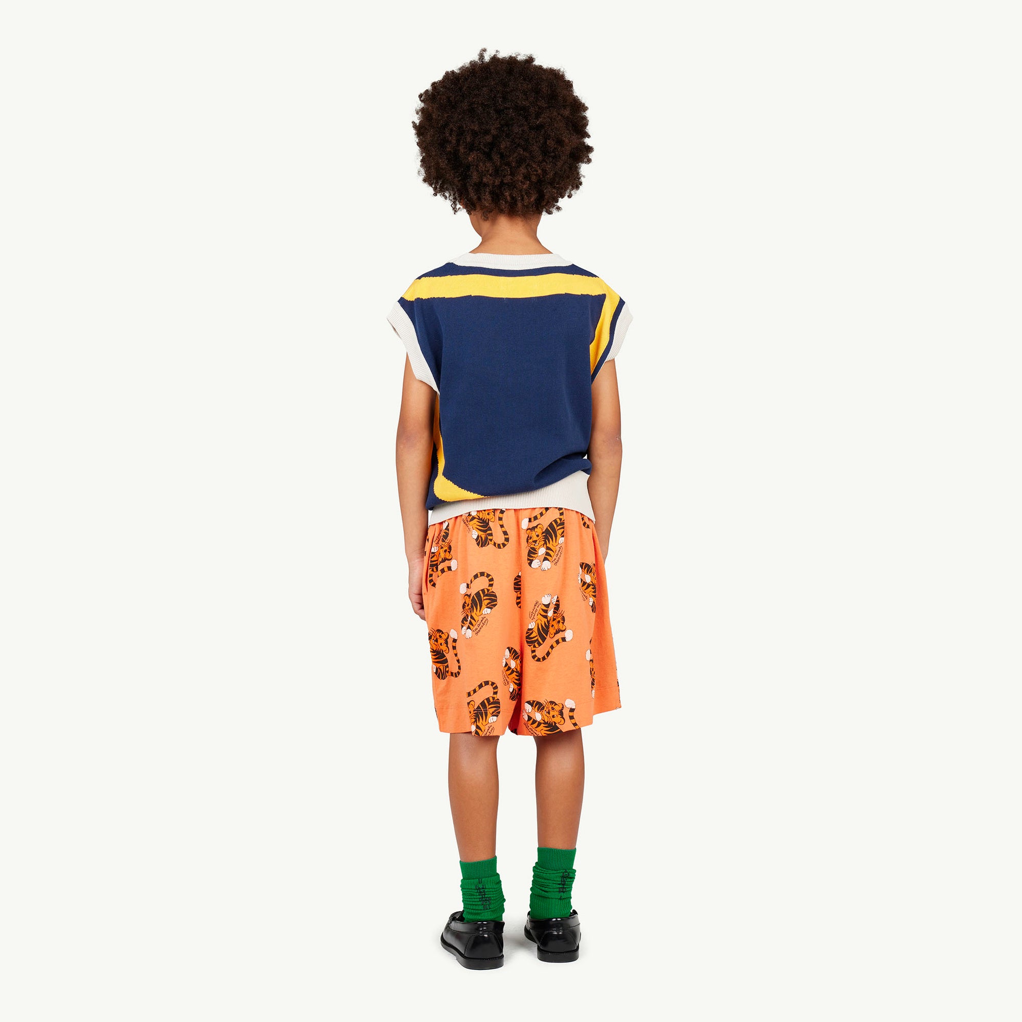 Boys & Girls Navy Logo Cotton Vest