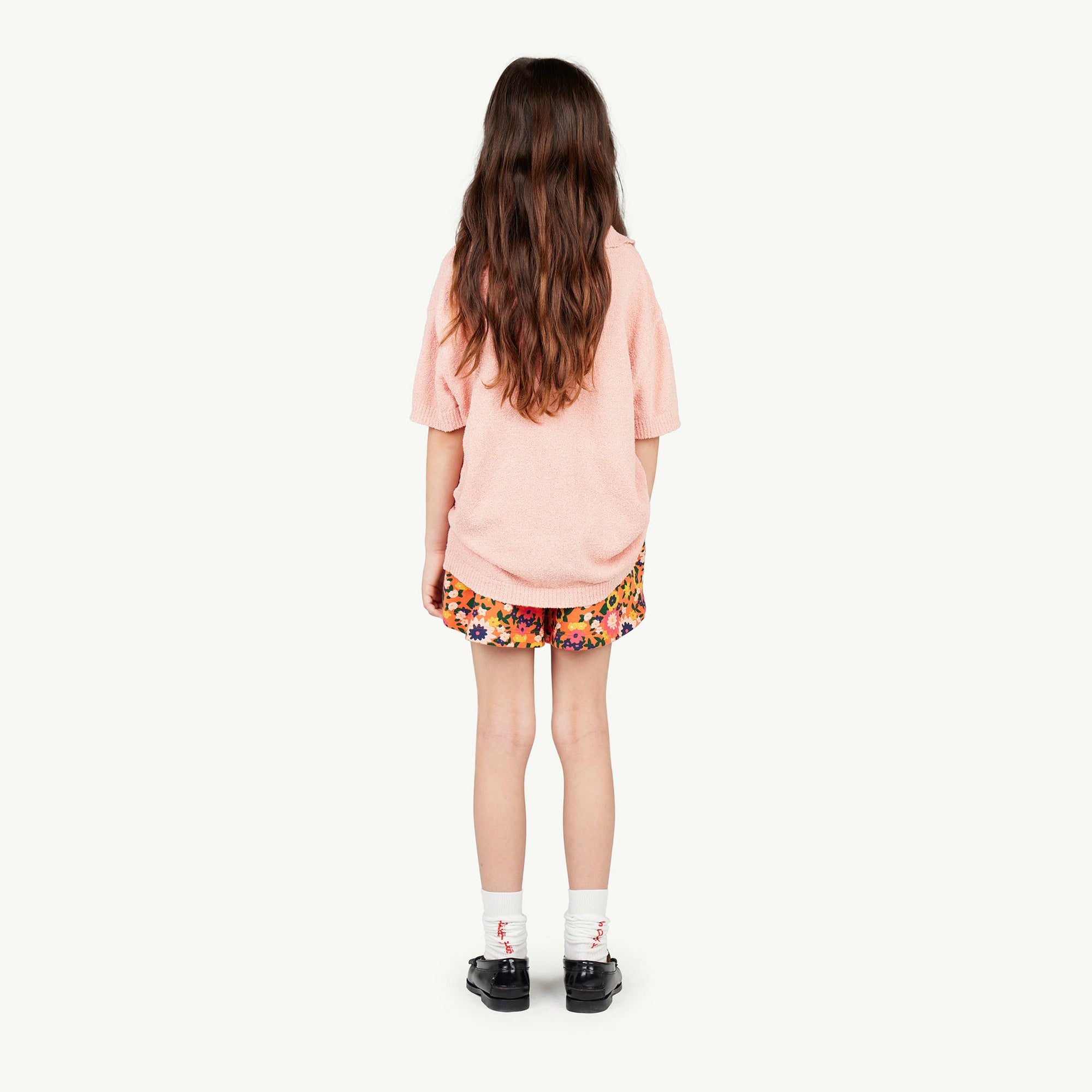 Girls Pink Bird Cotton Sweater