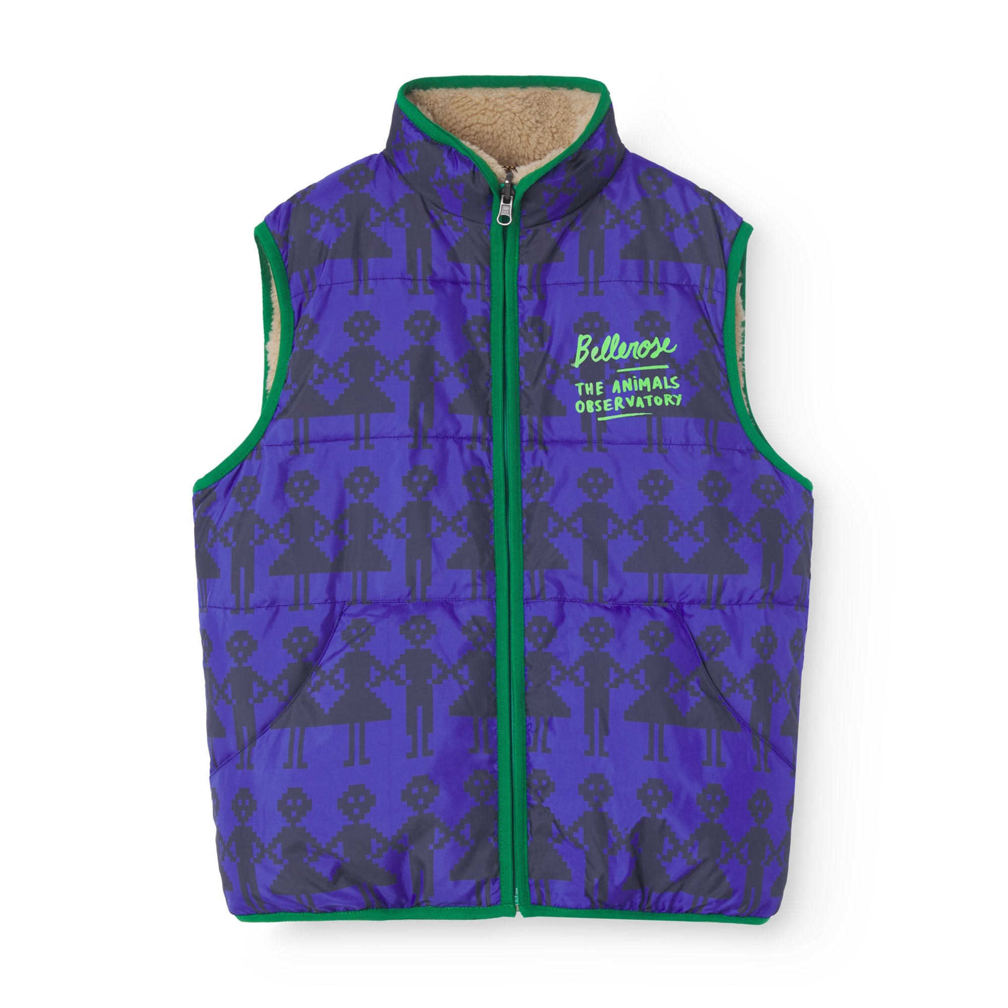 Boys & Girls Blue Reversible Gilet