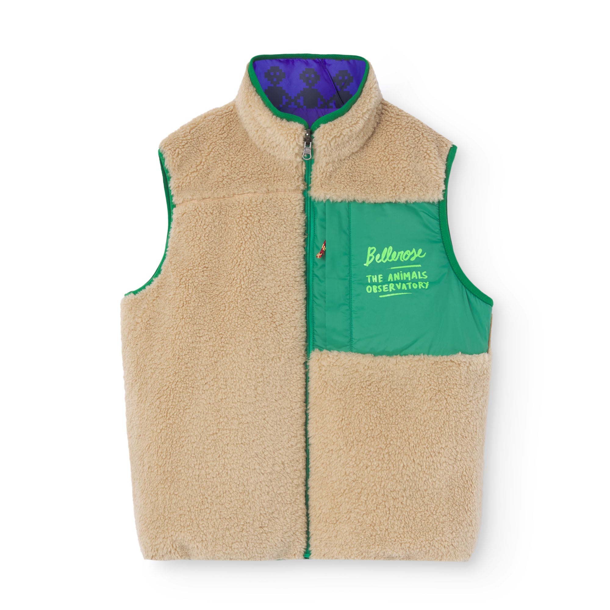 Boys & Girls Blue Reversible Gilet