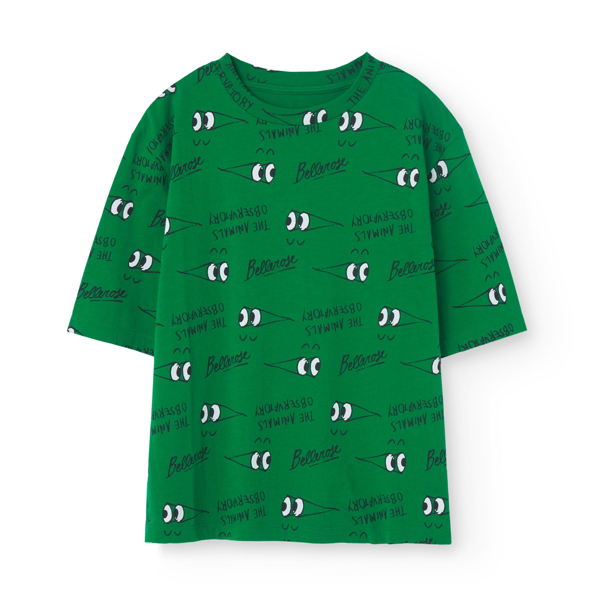 Boys & Girls Green Cotton T-Shirt