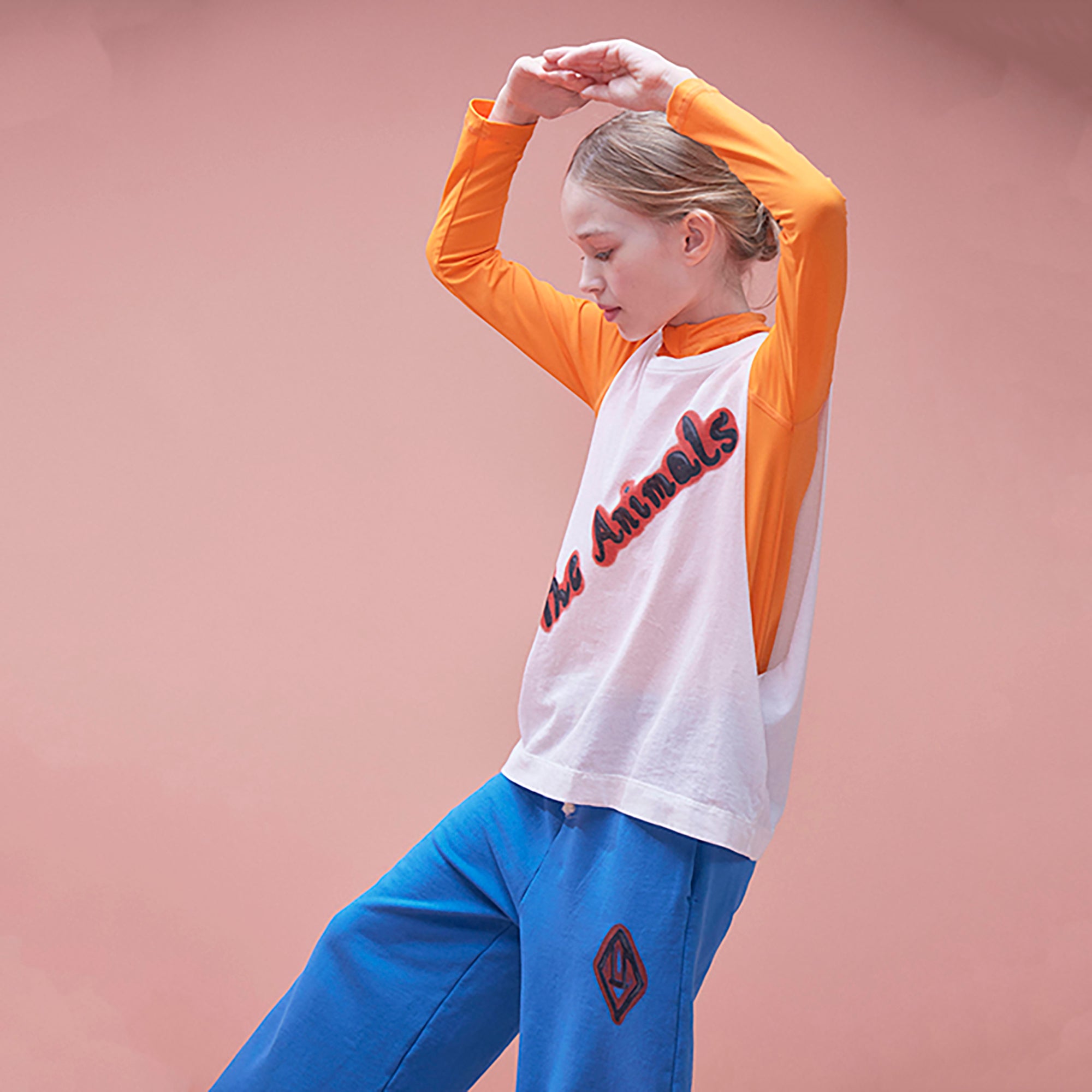 Boys & Girls Orange Logo Swim T-Shirt