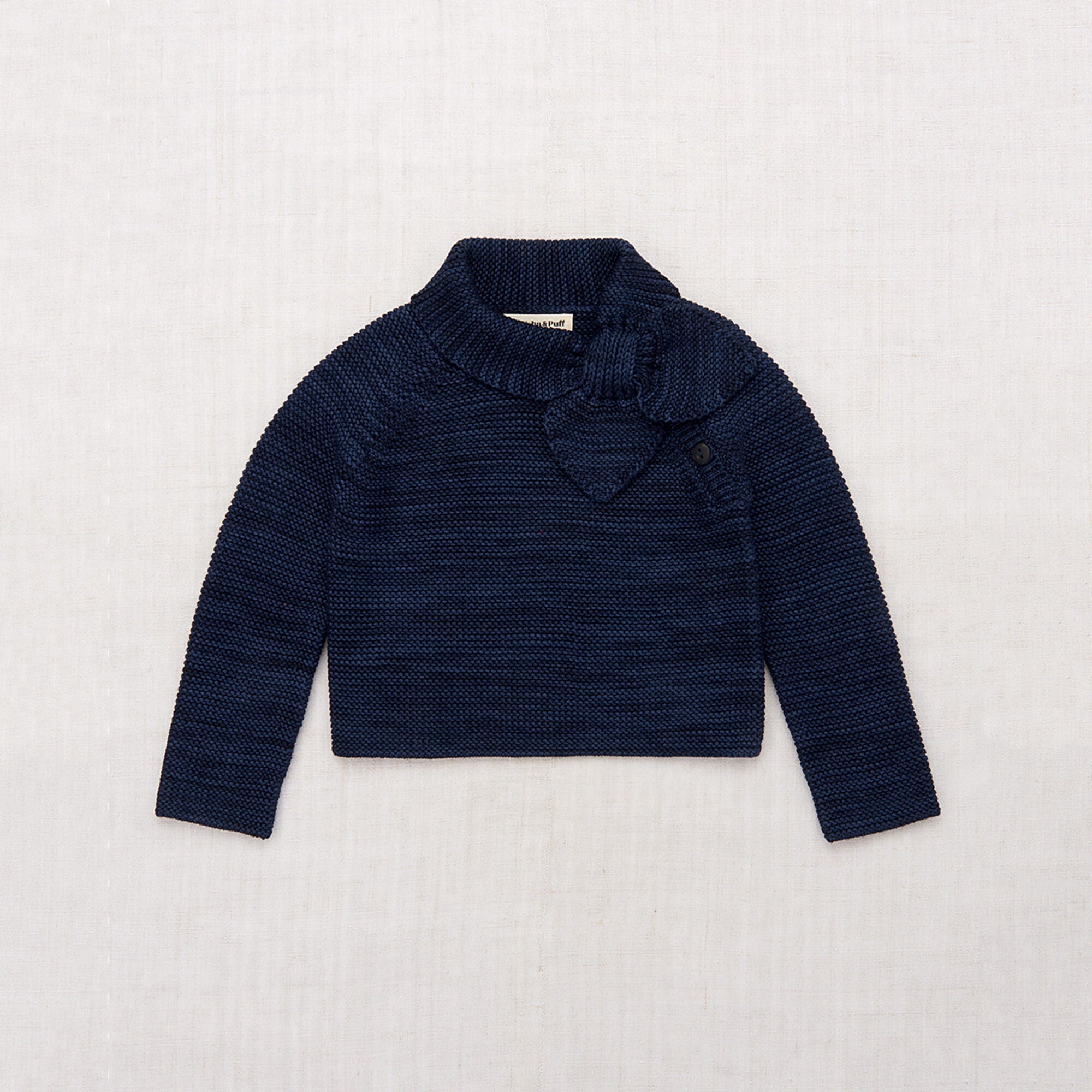 Girls Navy Wool Sweater