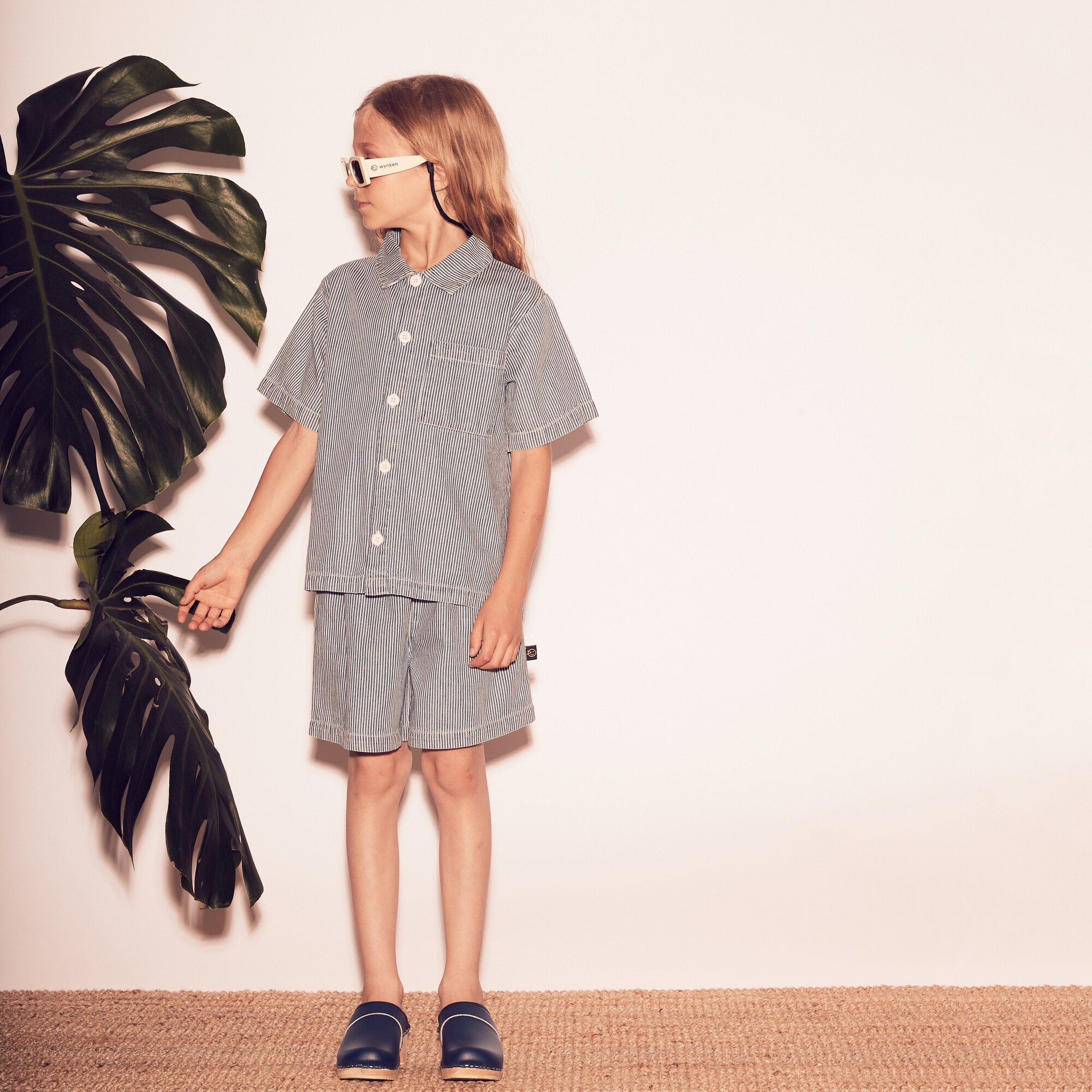 Boys & Girls Blue Stripes Cotton Shirt