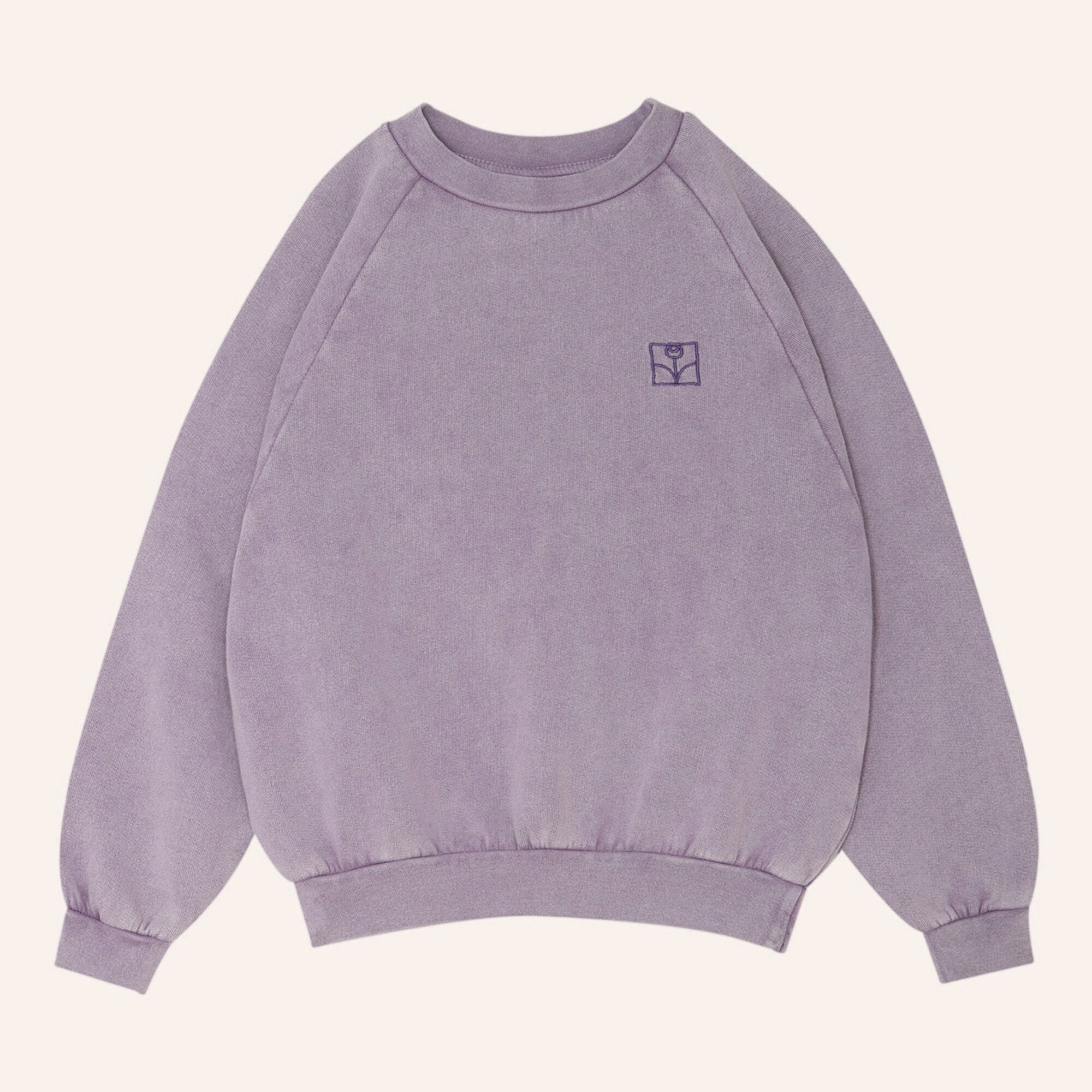 Boys & Girls Light Purple Cotton Sweatshirt