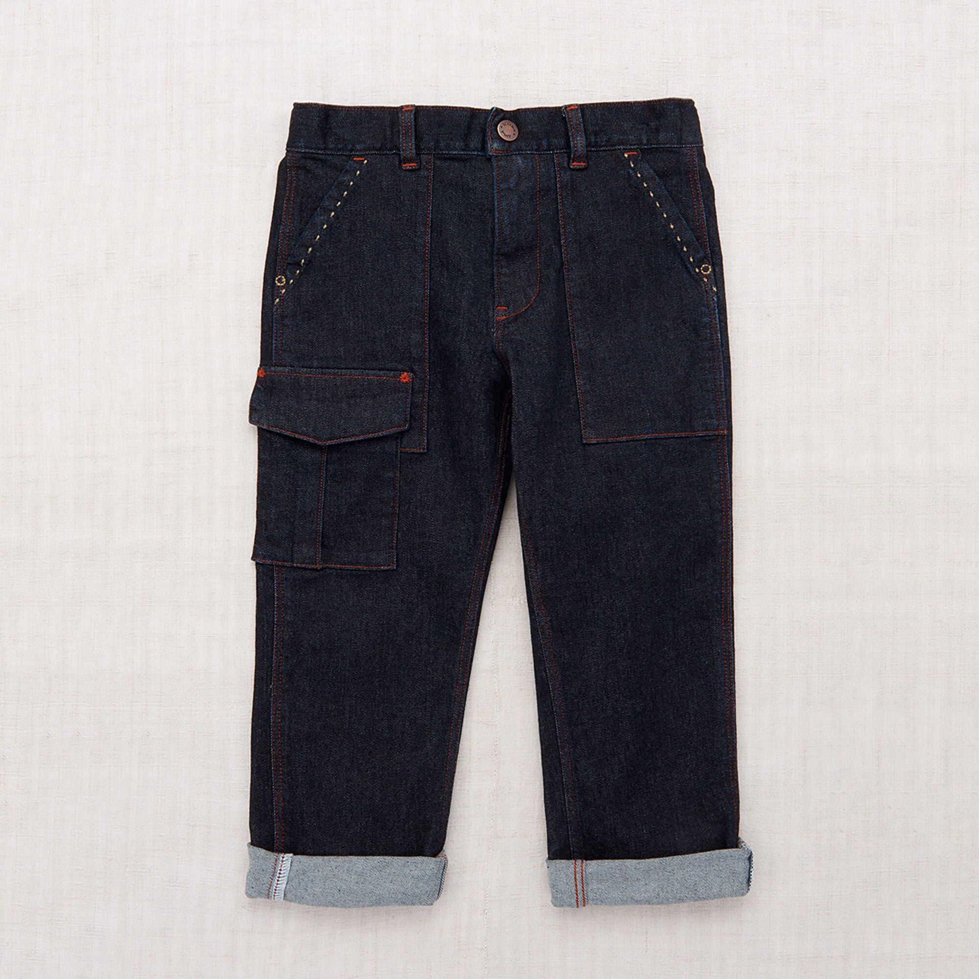 Boys & Girls Dark Blue Denim Trousers