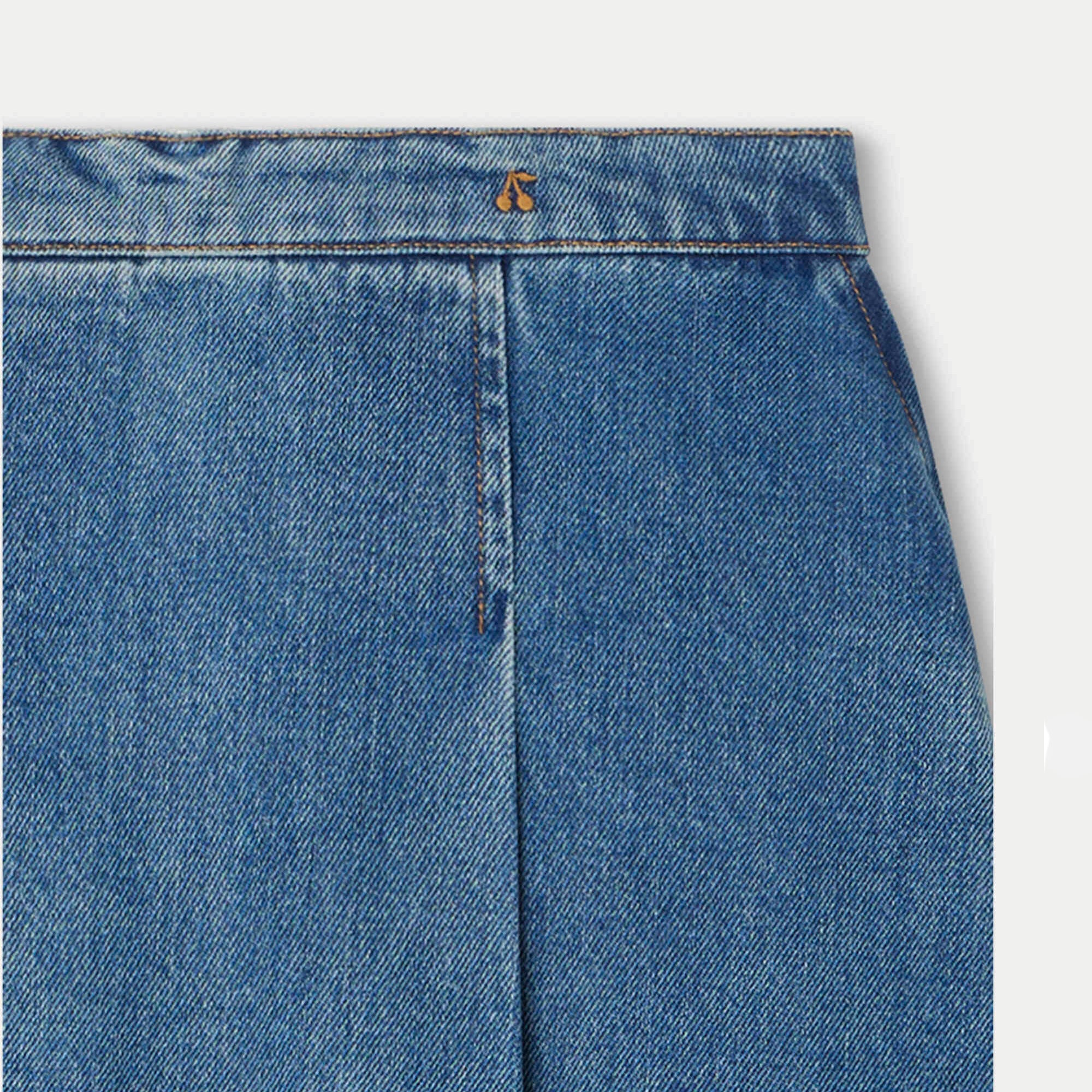 Girls Blue Denim Skirt