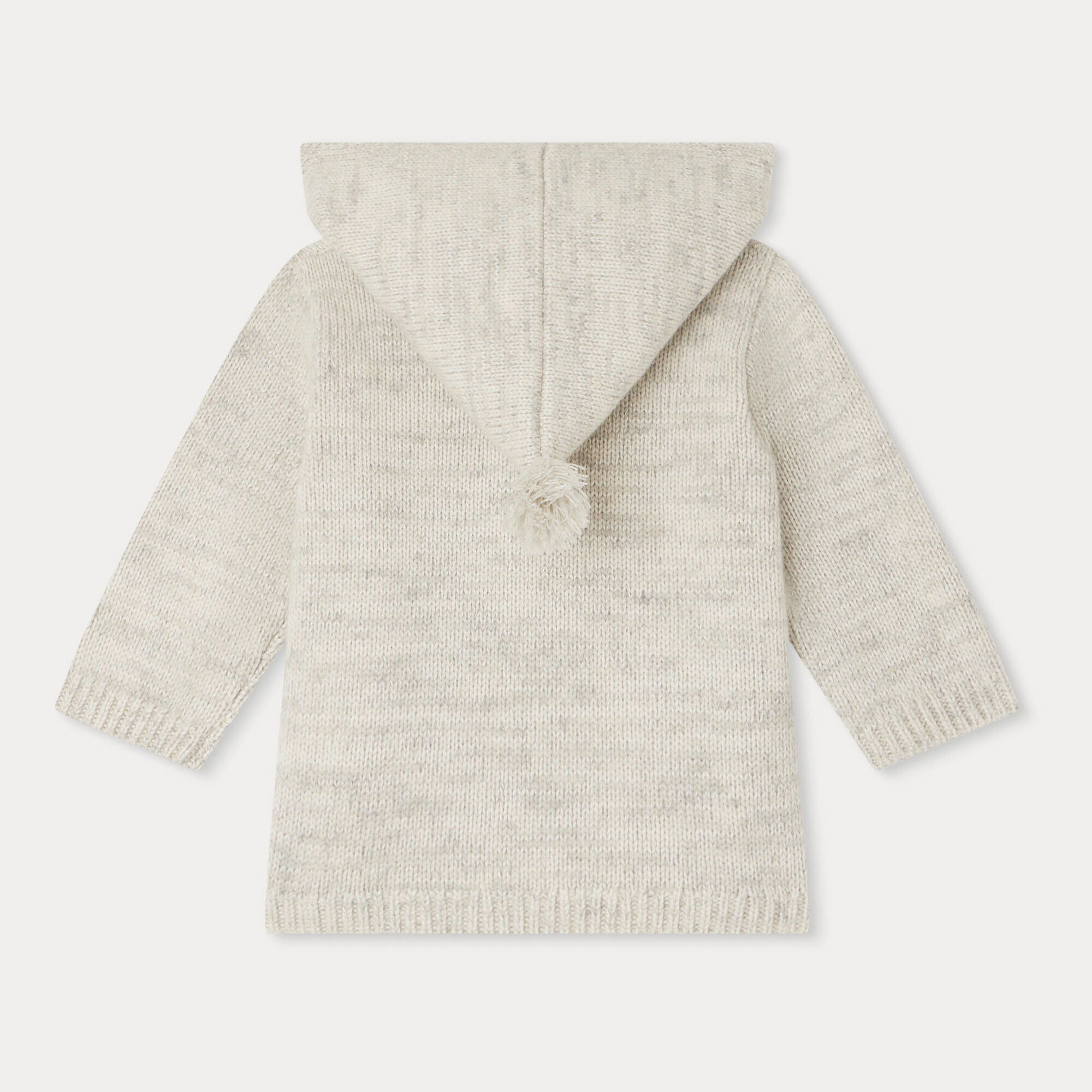 Baby Boys & Girls Light Grey Wool Sweater