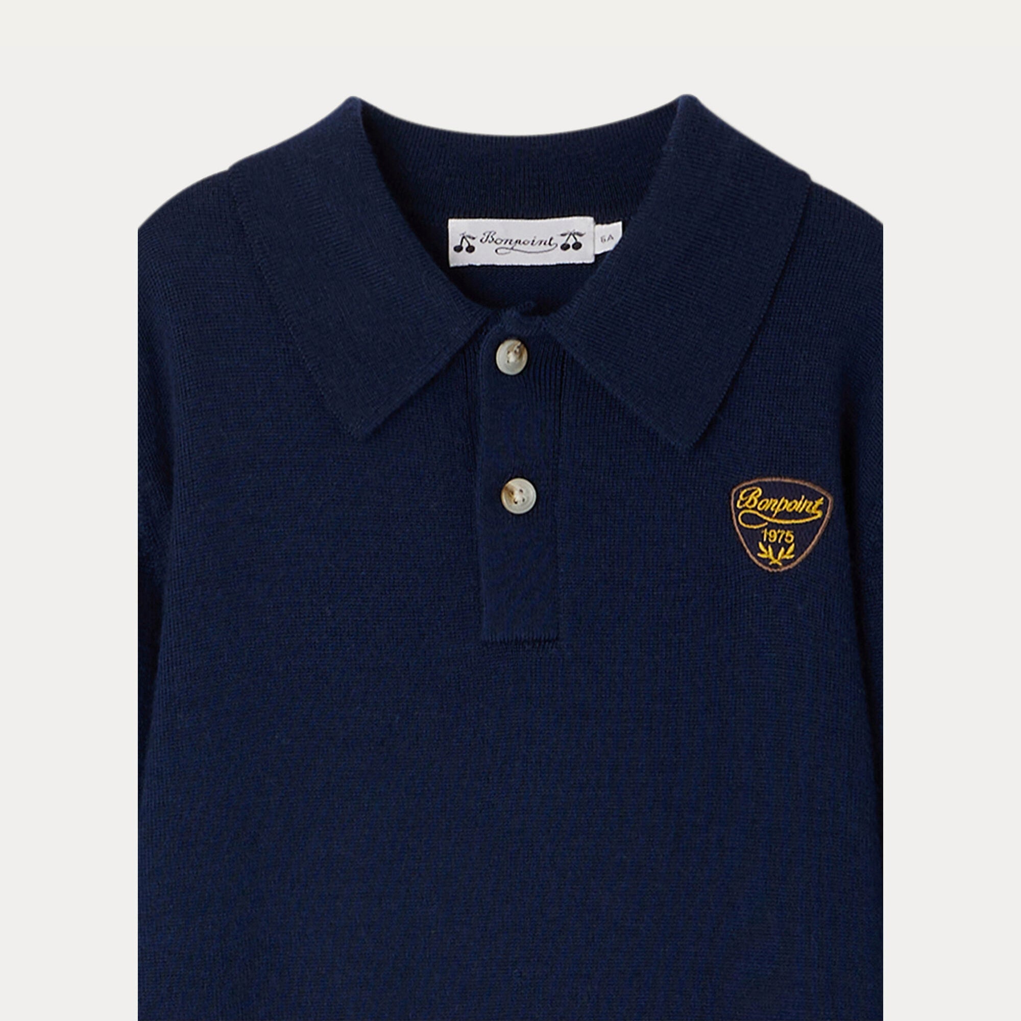 Boys Navy Wool Sweater