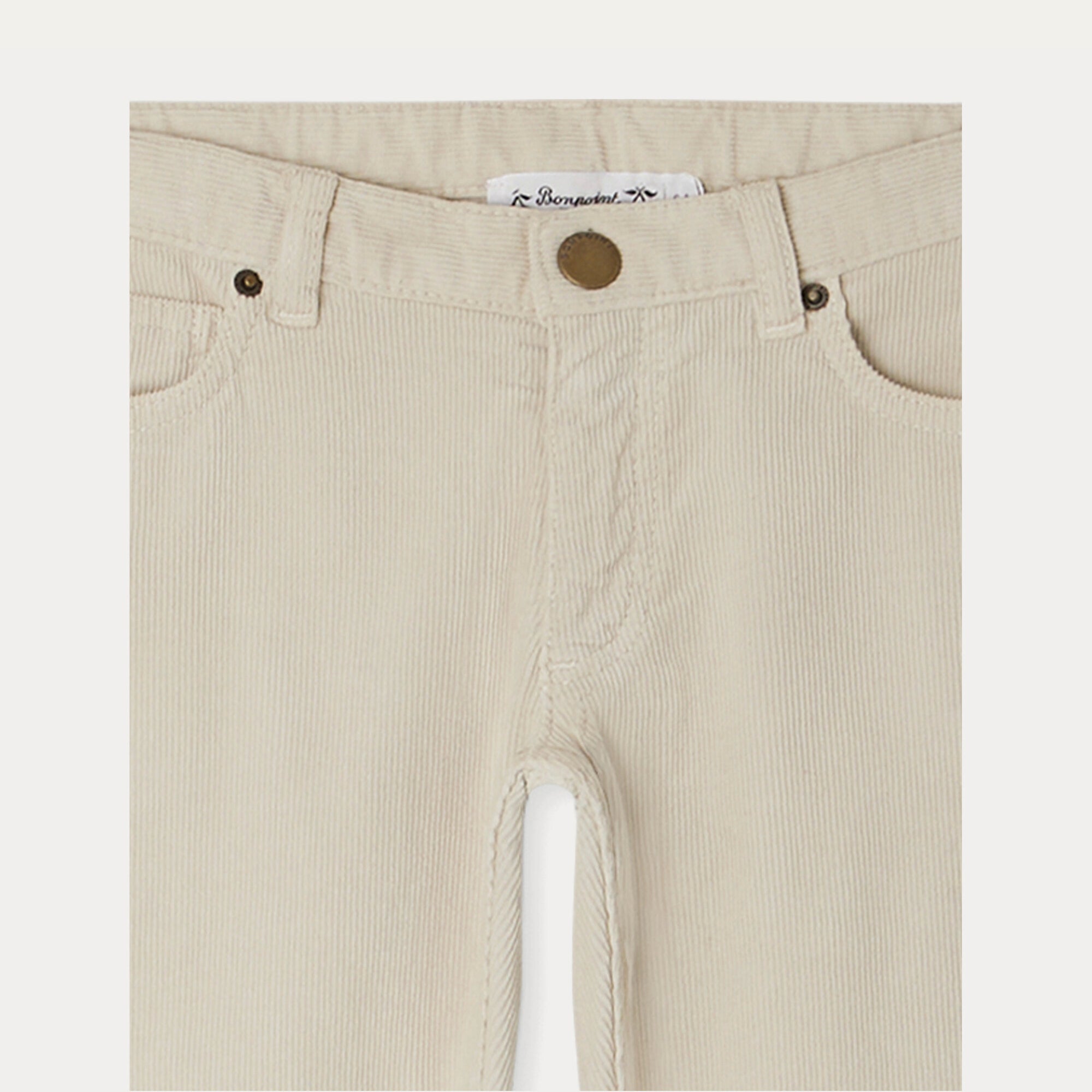 Boys Beige Corduroy Trousers