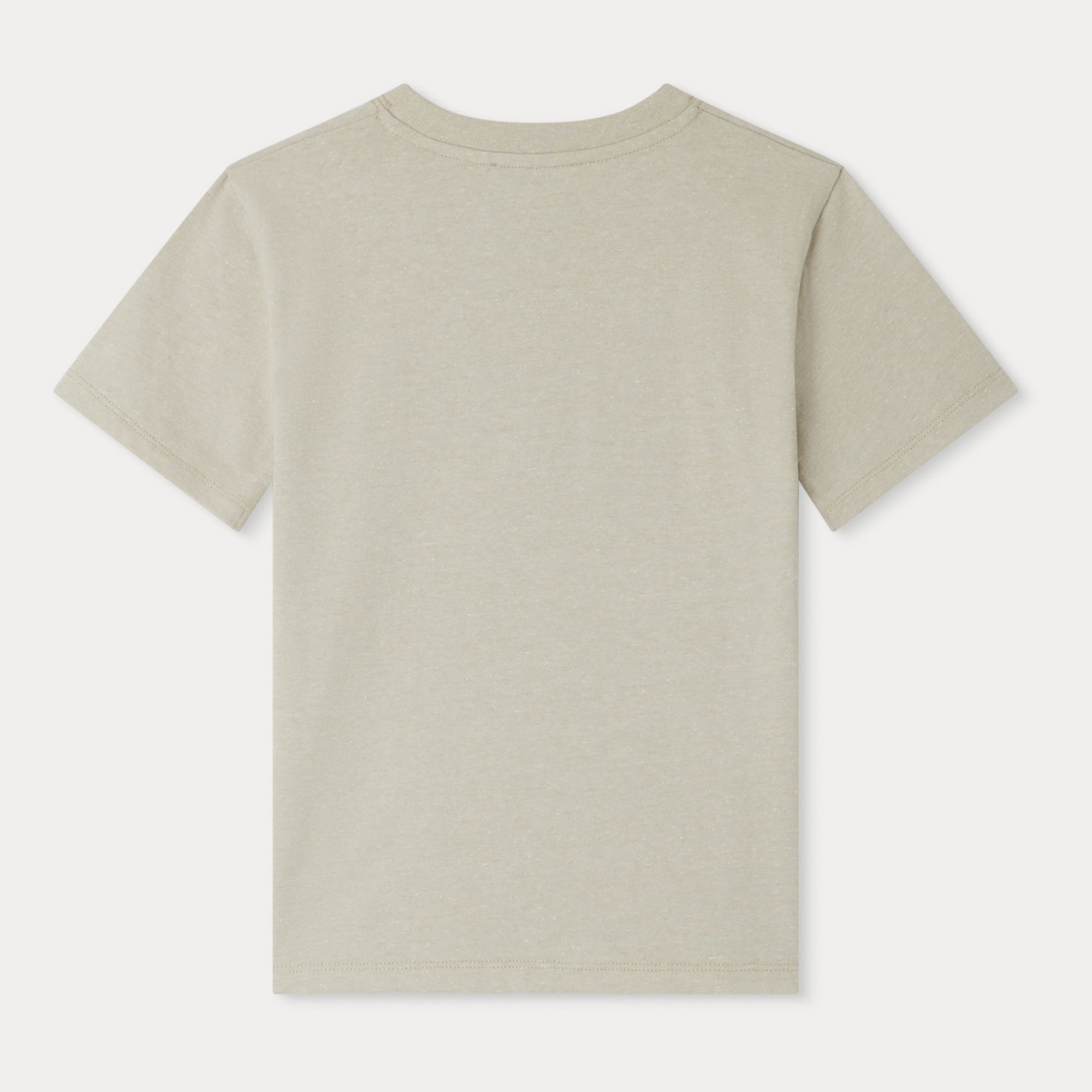 Boys Beige Logo Cotton T-Shirt