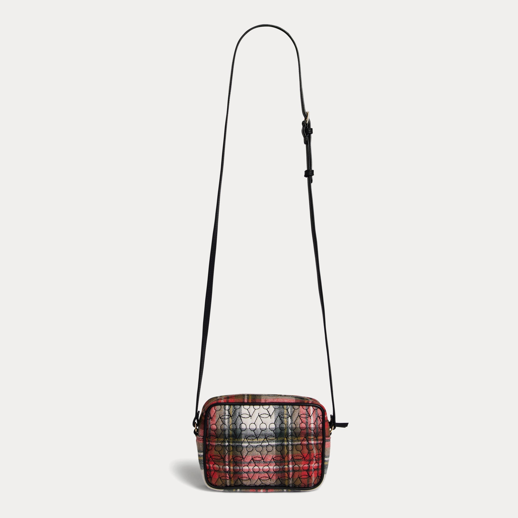 Girls Multicolor Check Wool Shoulder Bag( 11x15x5cm)