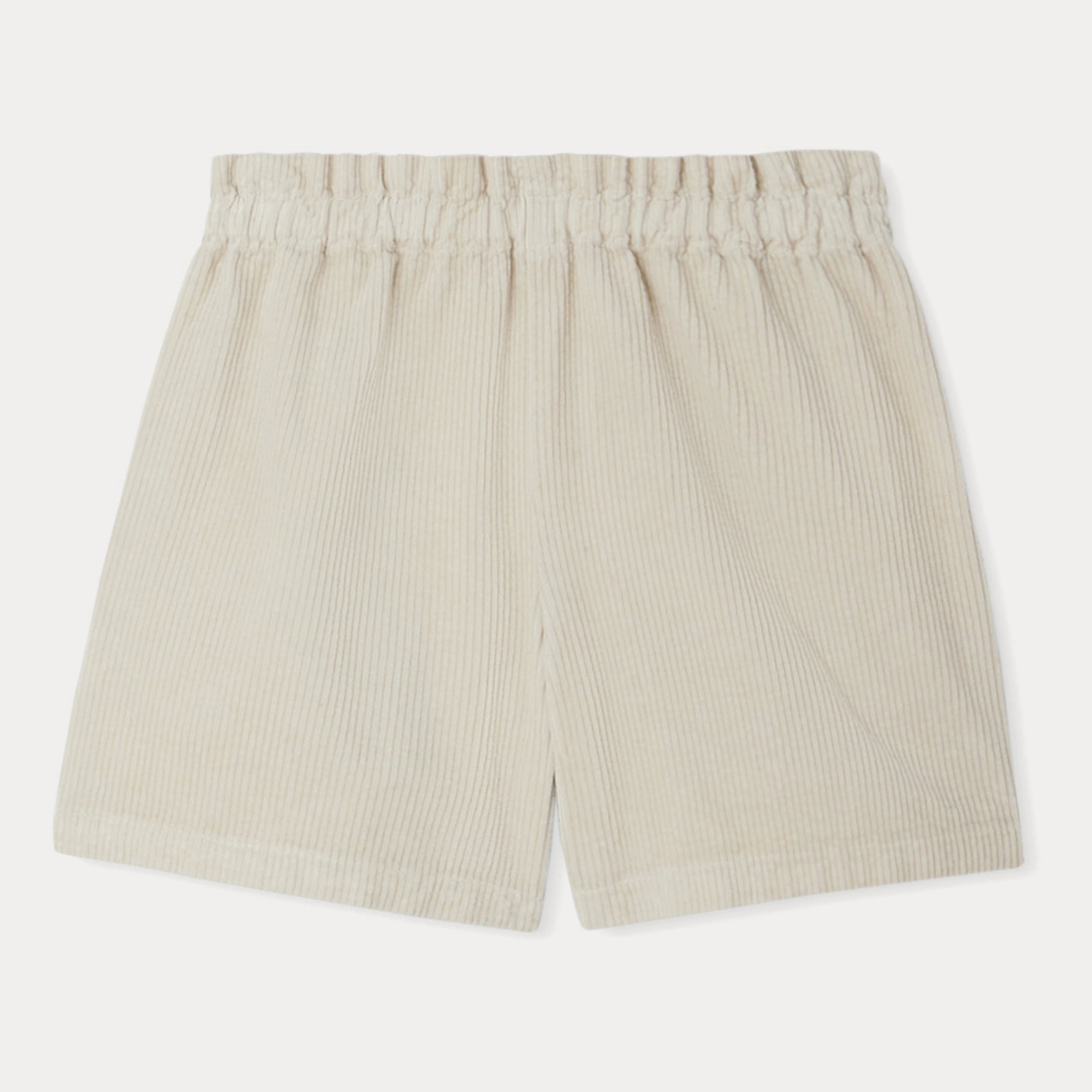 Girls Beige Corduroy Shorts