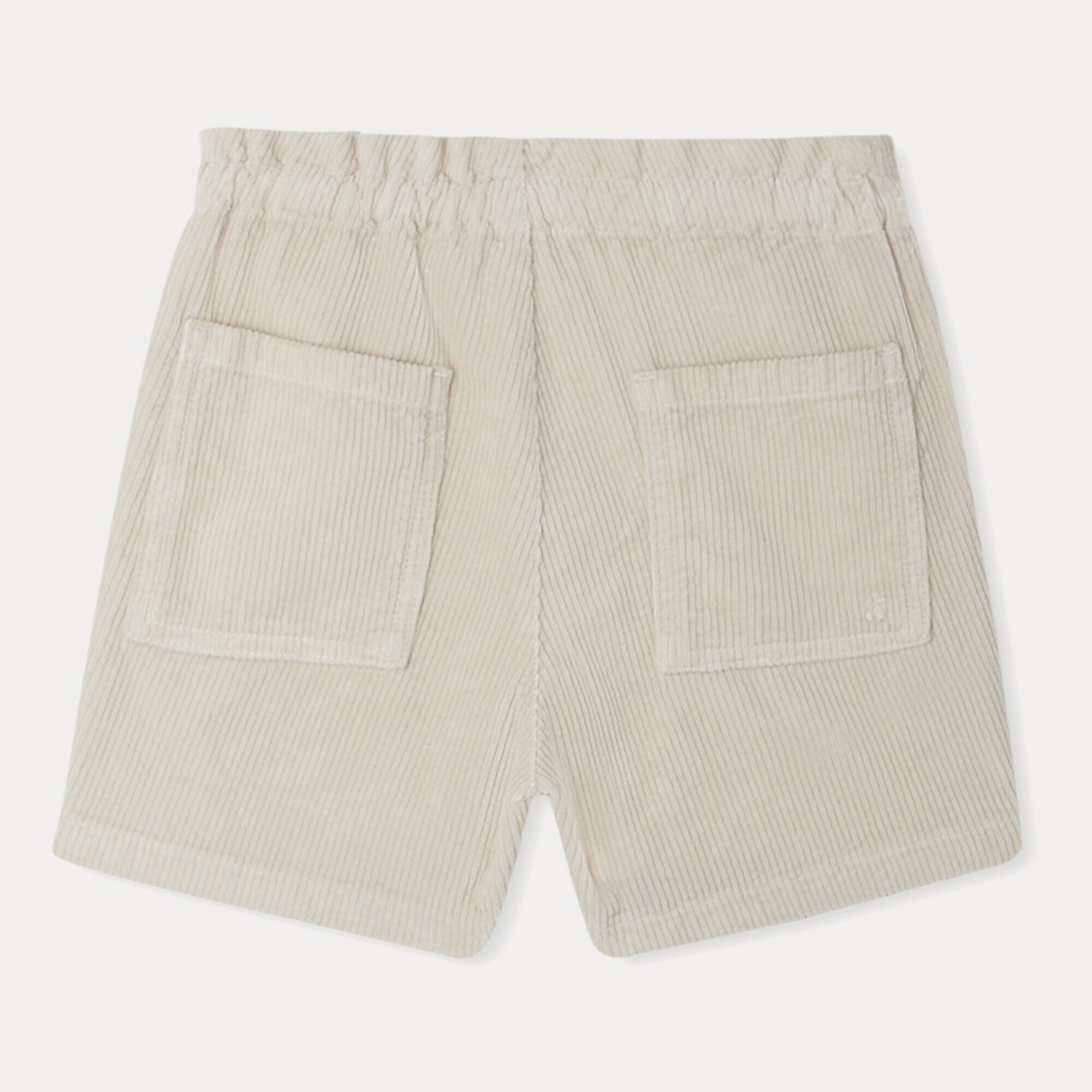 Girls Beige Corduroy Shorts