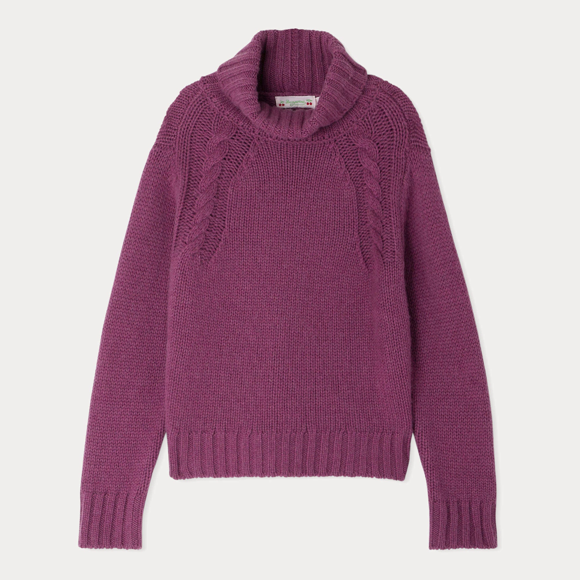 Girls Purple Cashmere Sweater