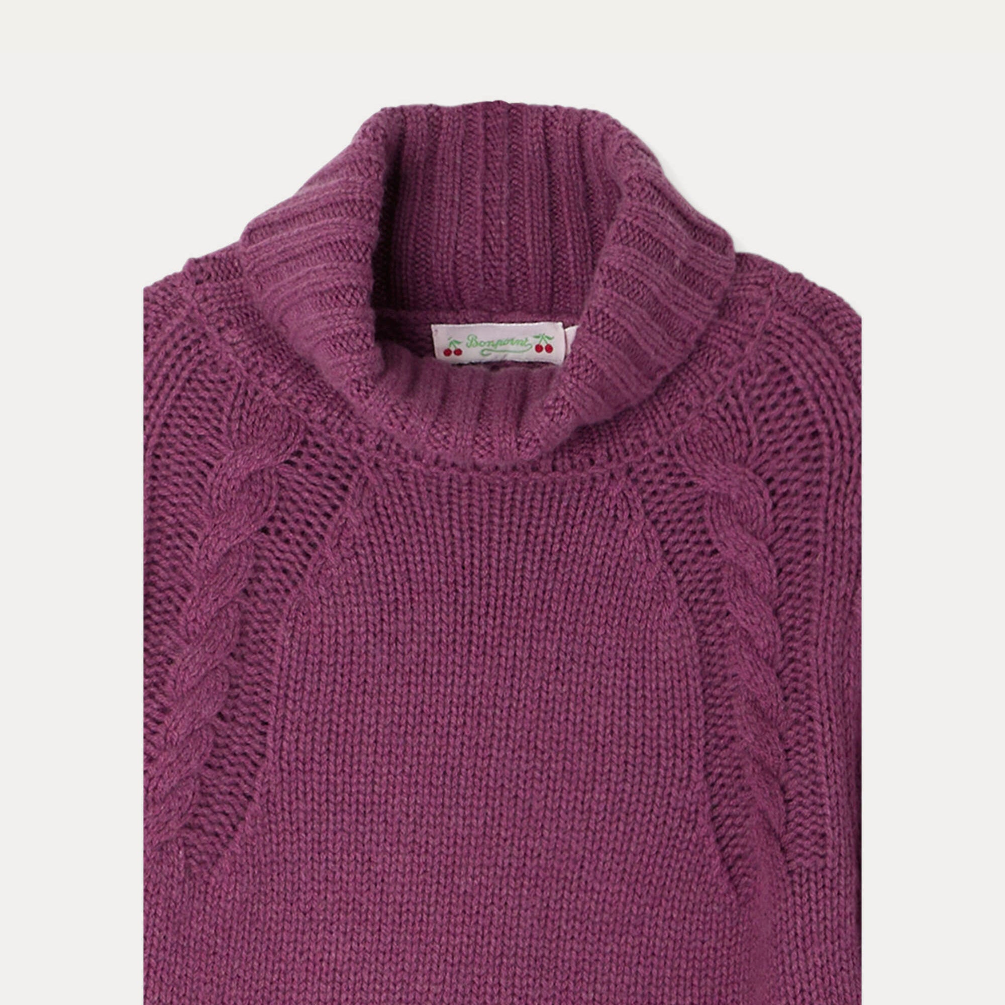 Girls Purple Cashmere Sweater