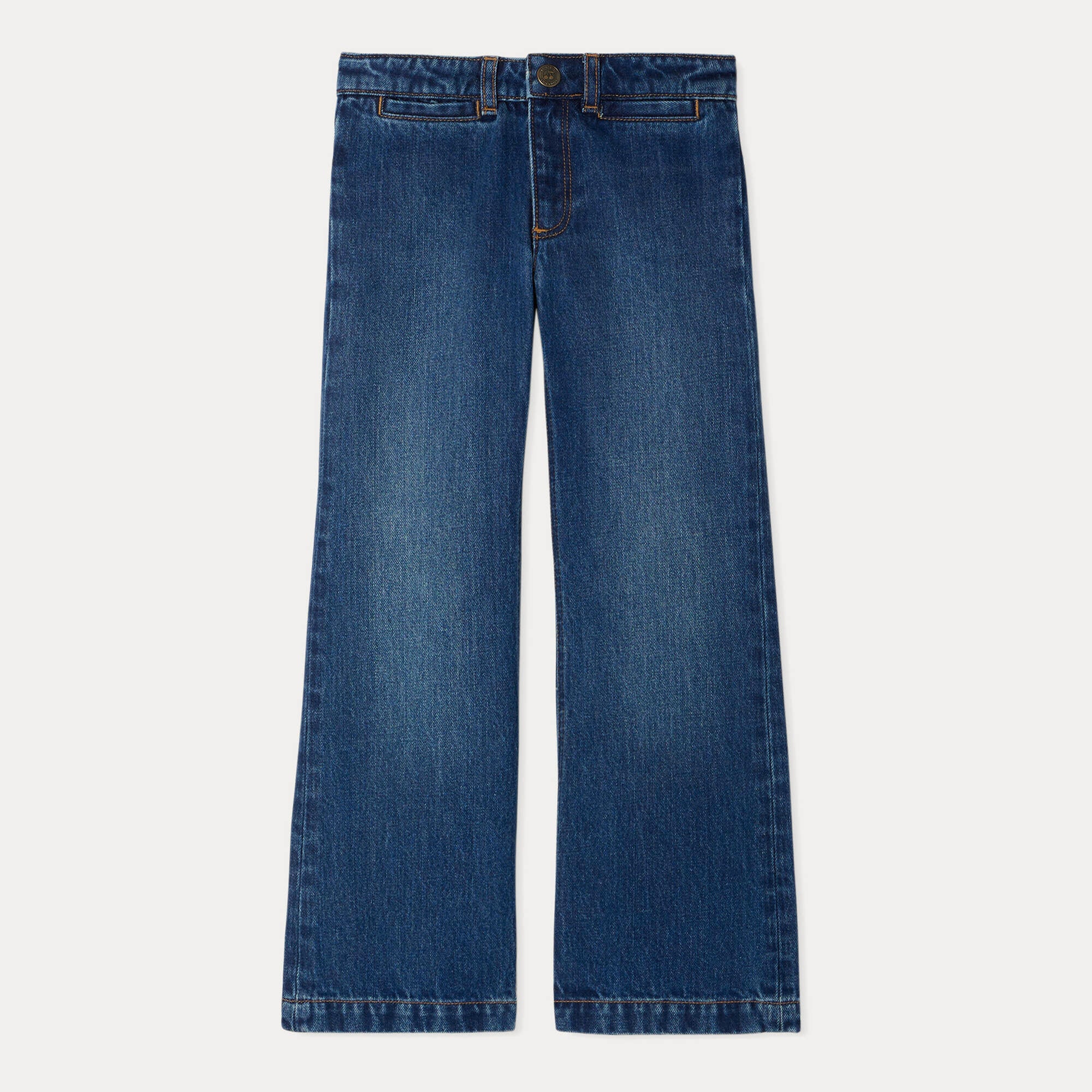 Girls Blue Denim Trousers