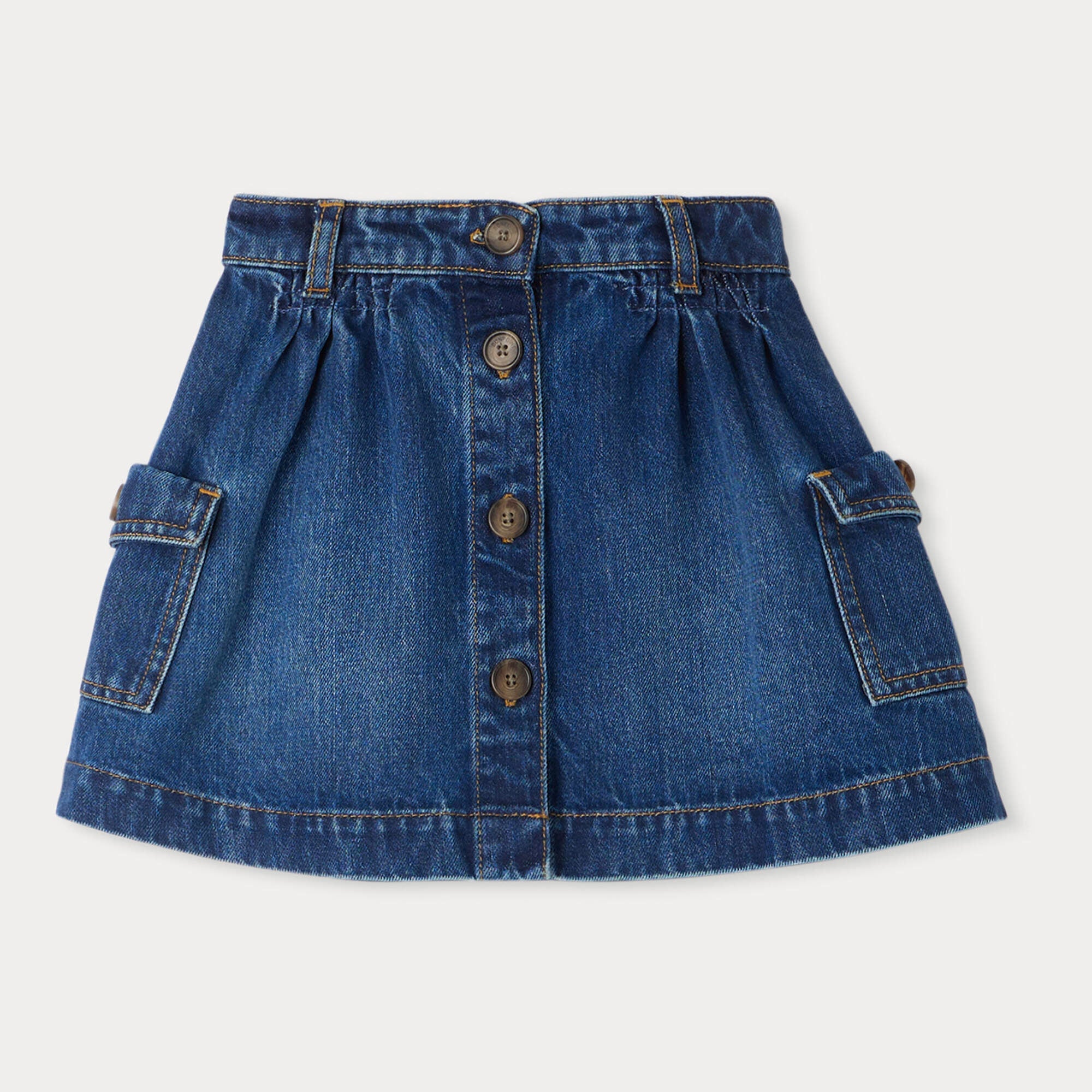 Girls Blue Denim Skirt