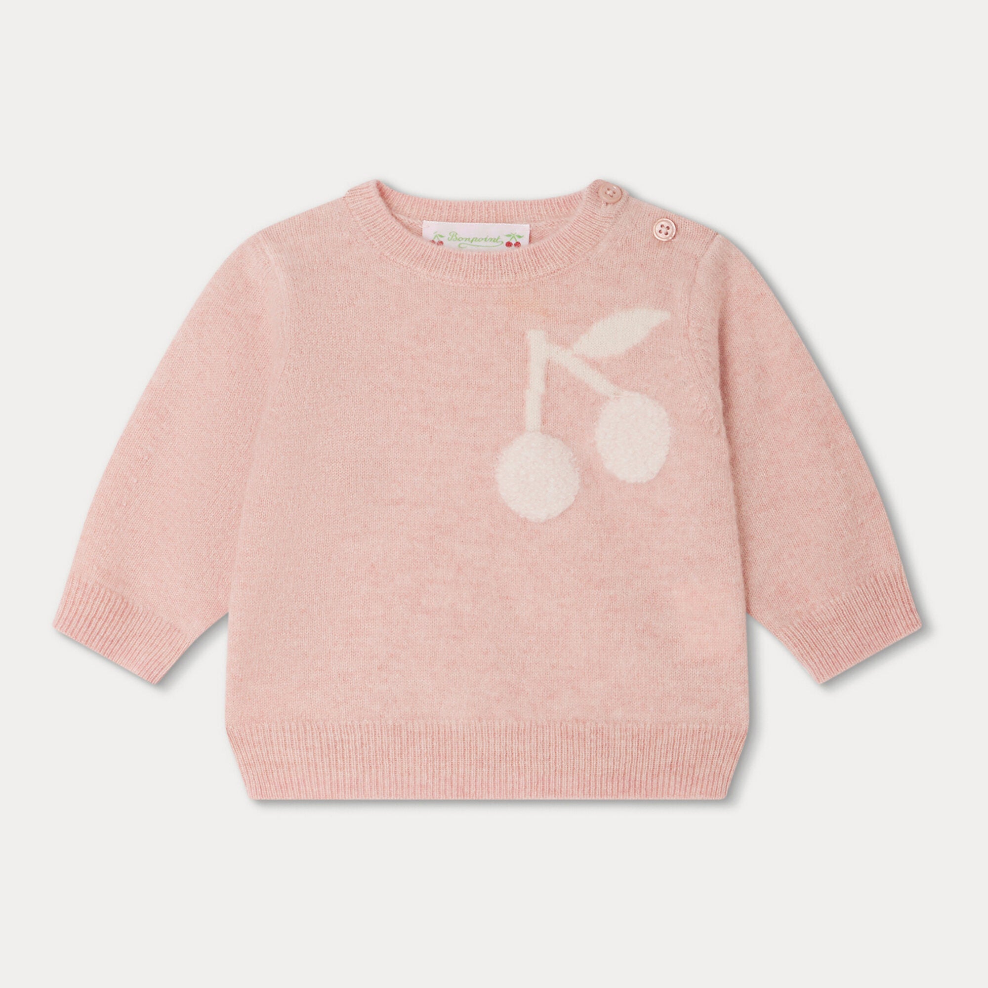 Baby Girls Pink Cashmere Sweater