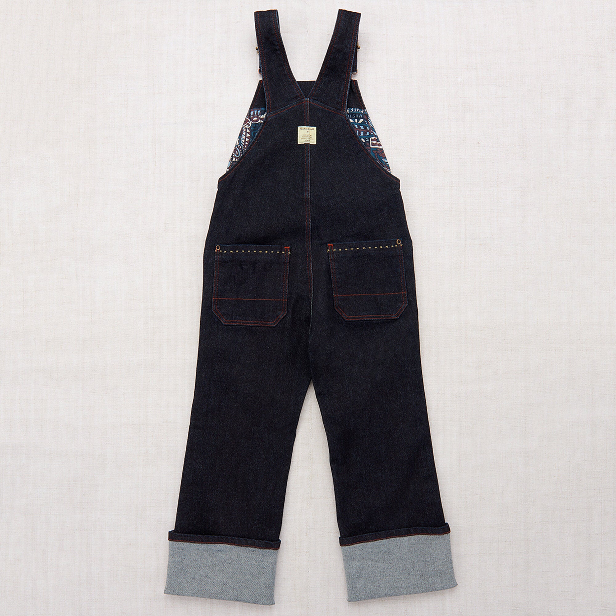 Boys & Girls Dark Blue Denim Jumpsuits