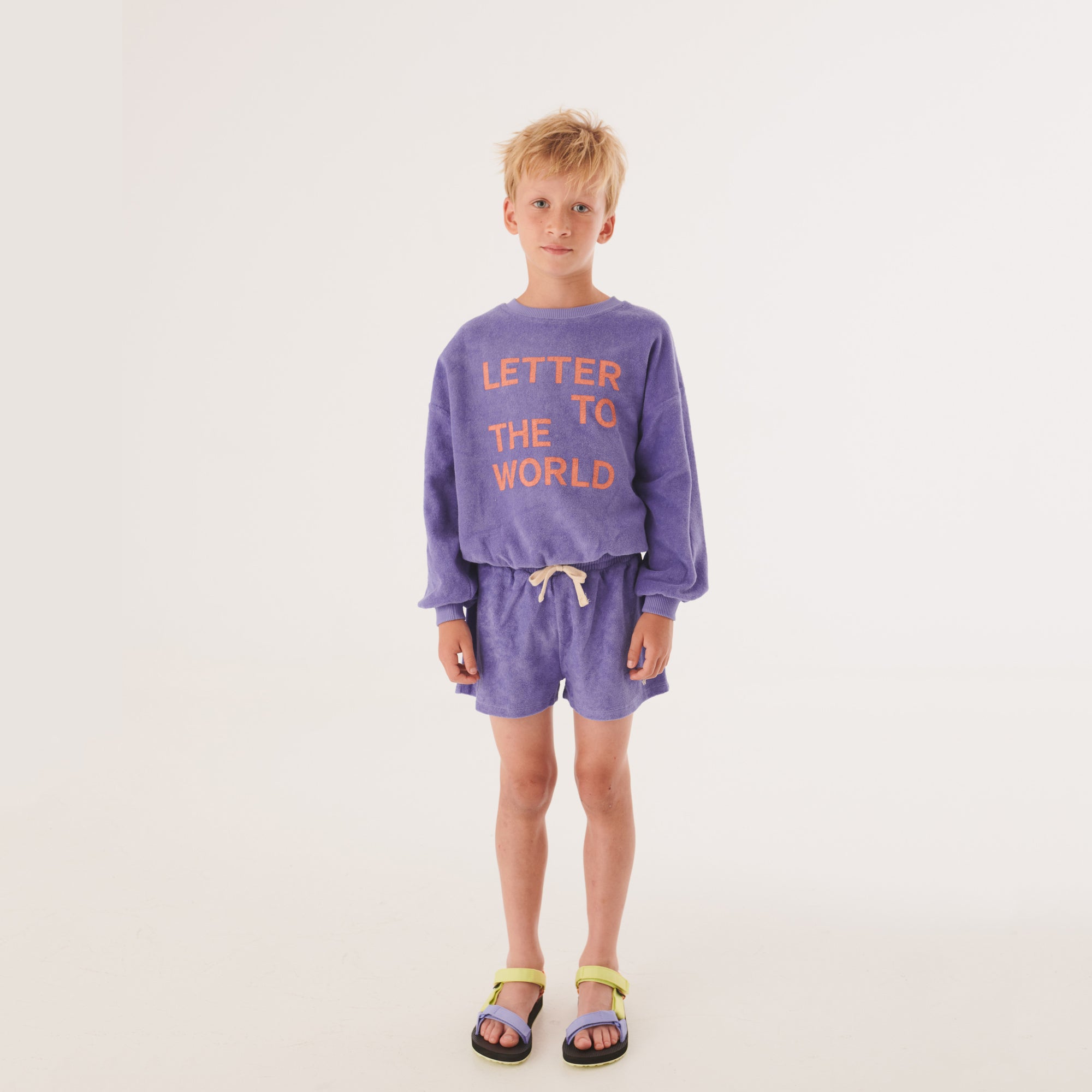 Boys & Girls Purple Cotton Shorts