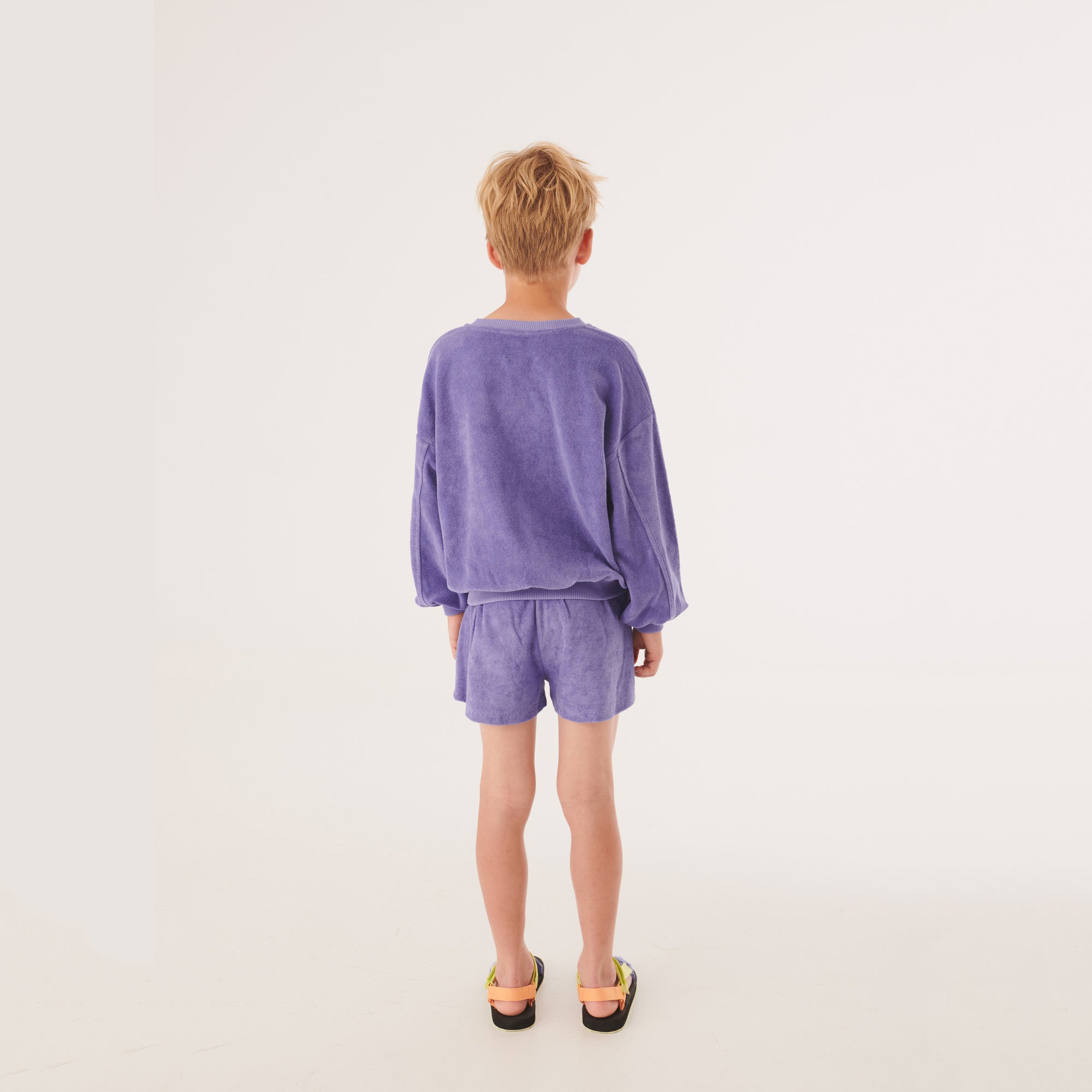 Boys & Girls Purple Cotton Shorts