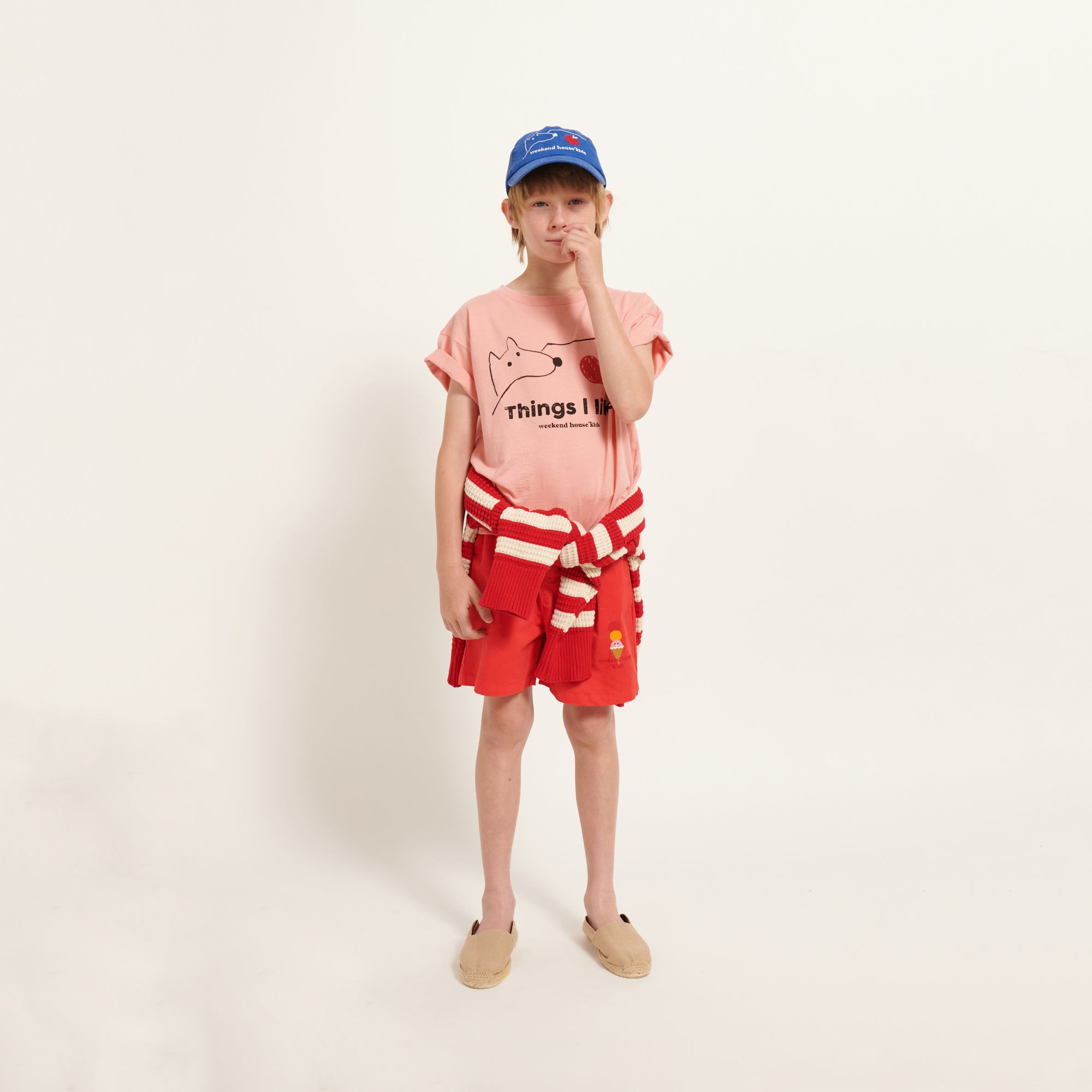 Boys & Girls Pink Printed Cotton T-Shirt