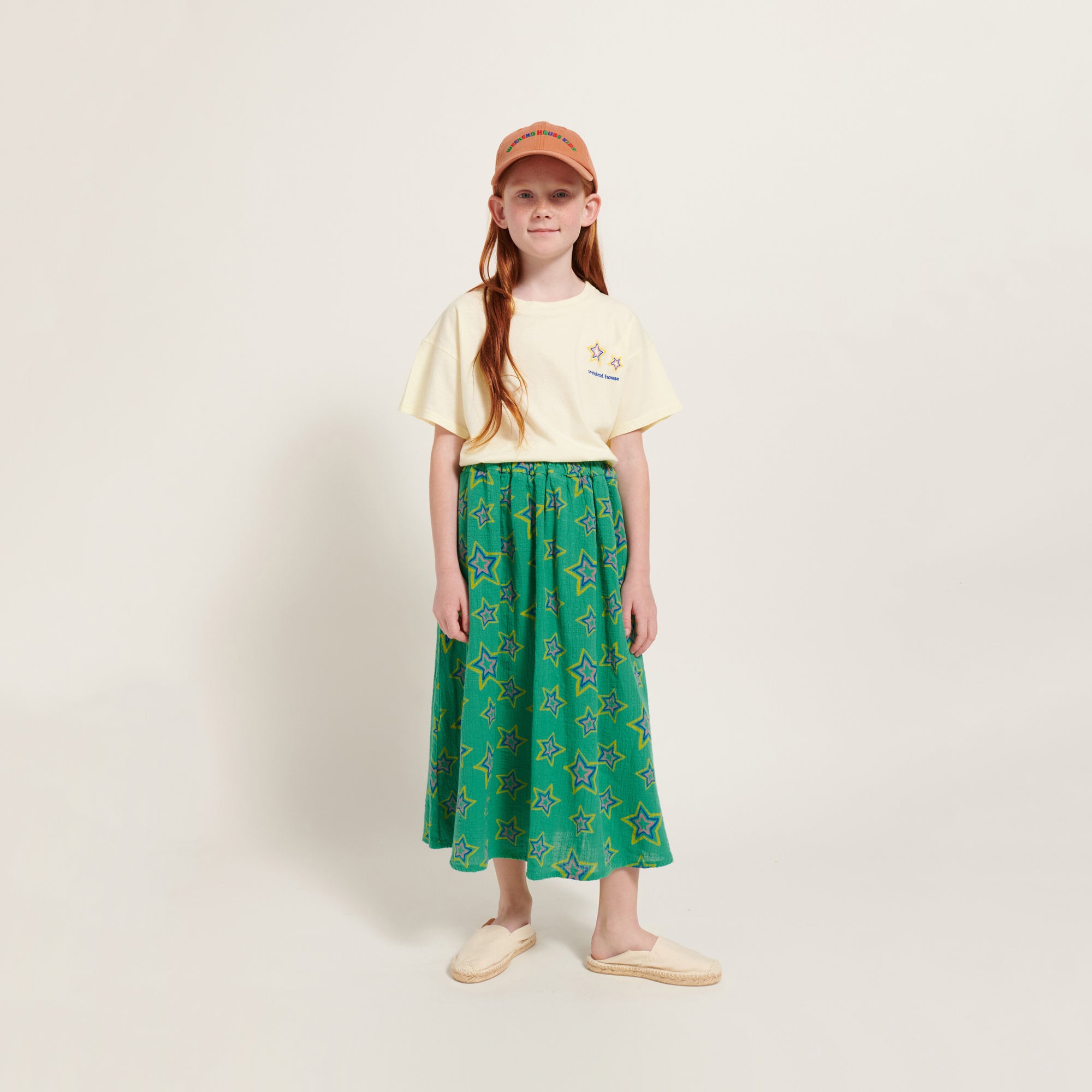 Boys & Girls Light Yellow Cotton T-Shirt