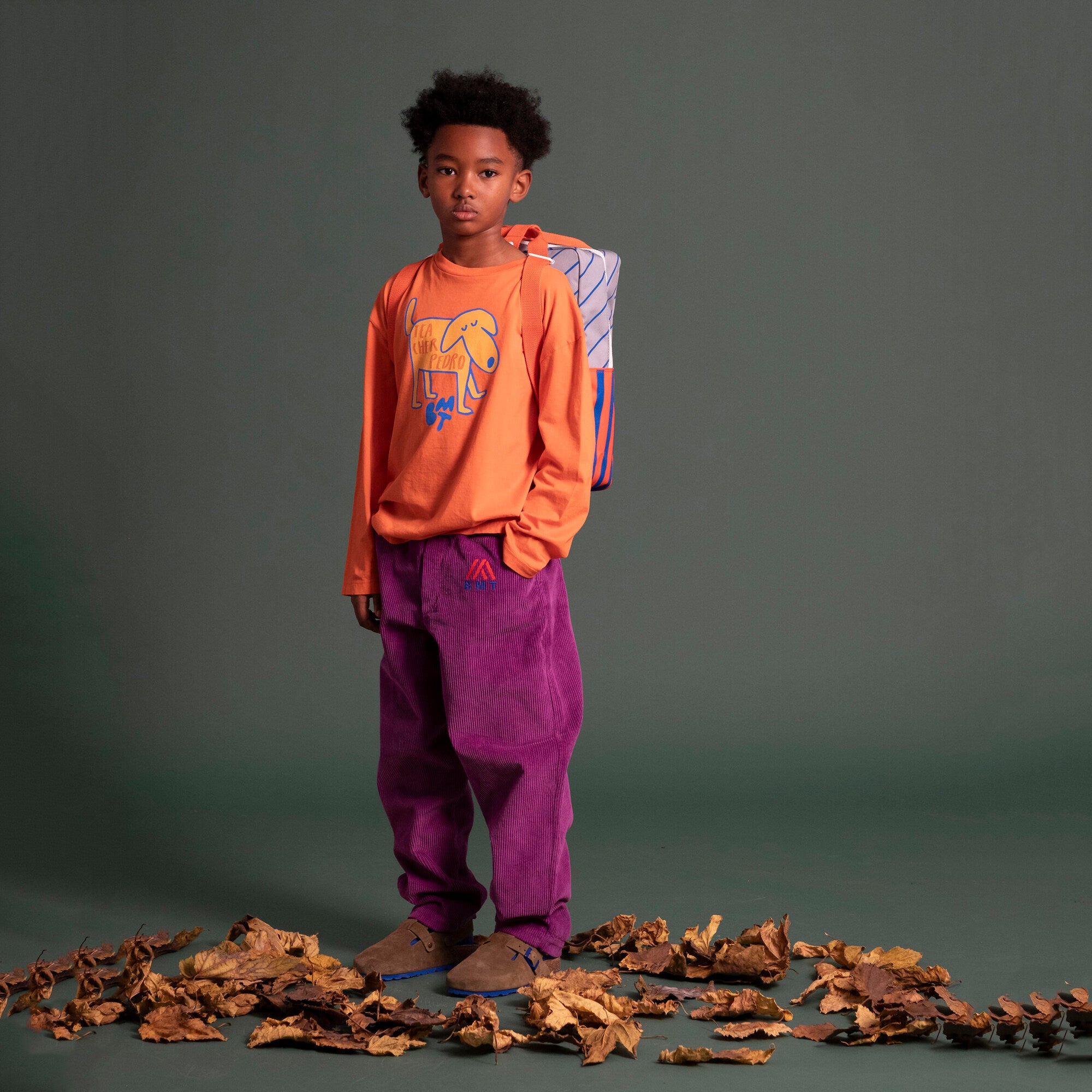 Boys & Girls Purple Corduroy Trousers