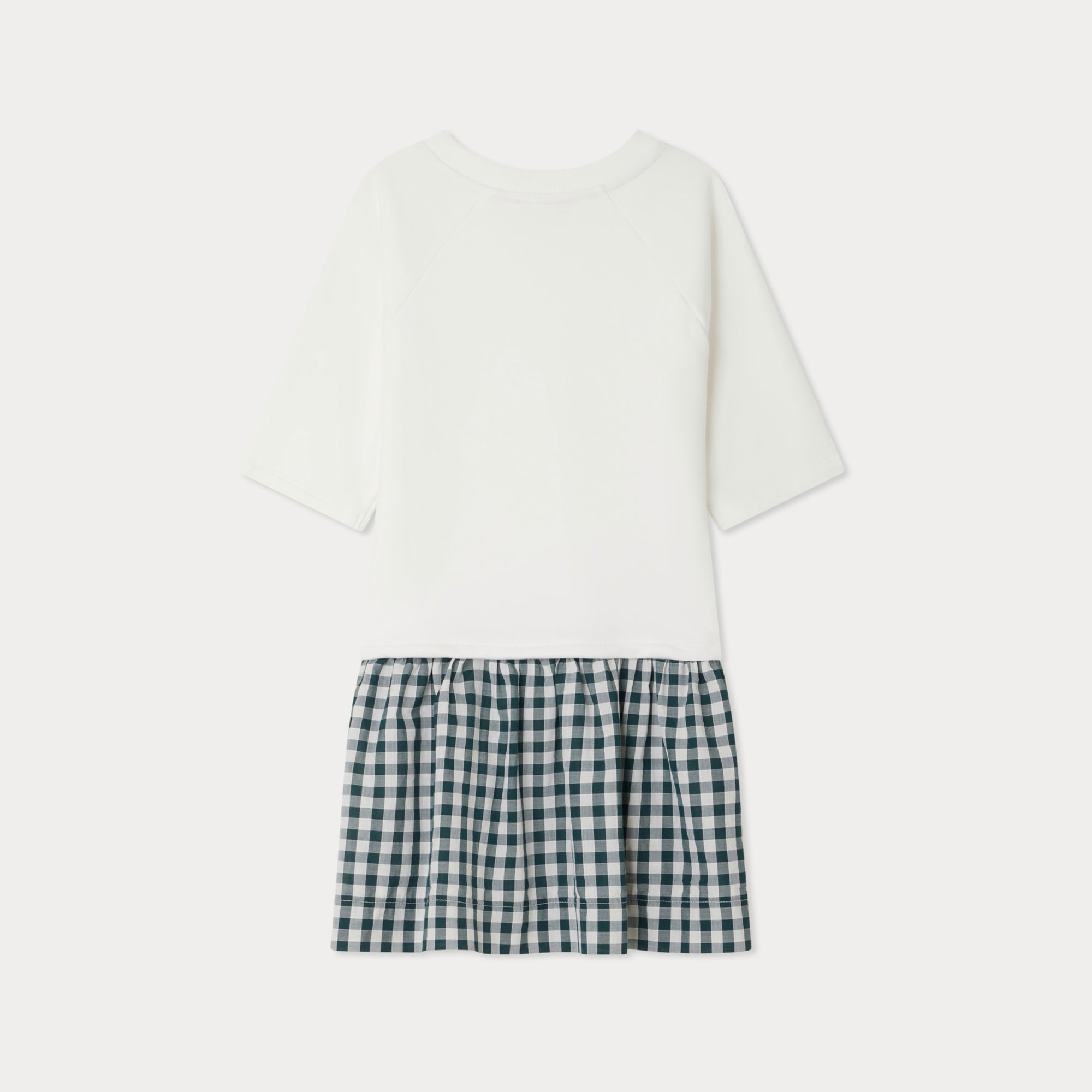 Girls White Cotton Dress